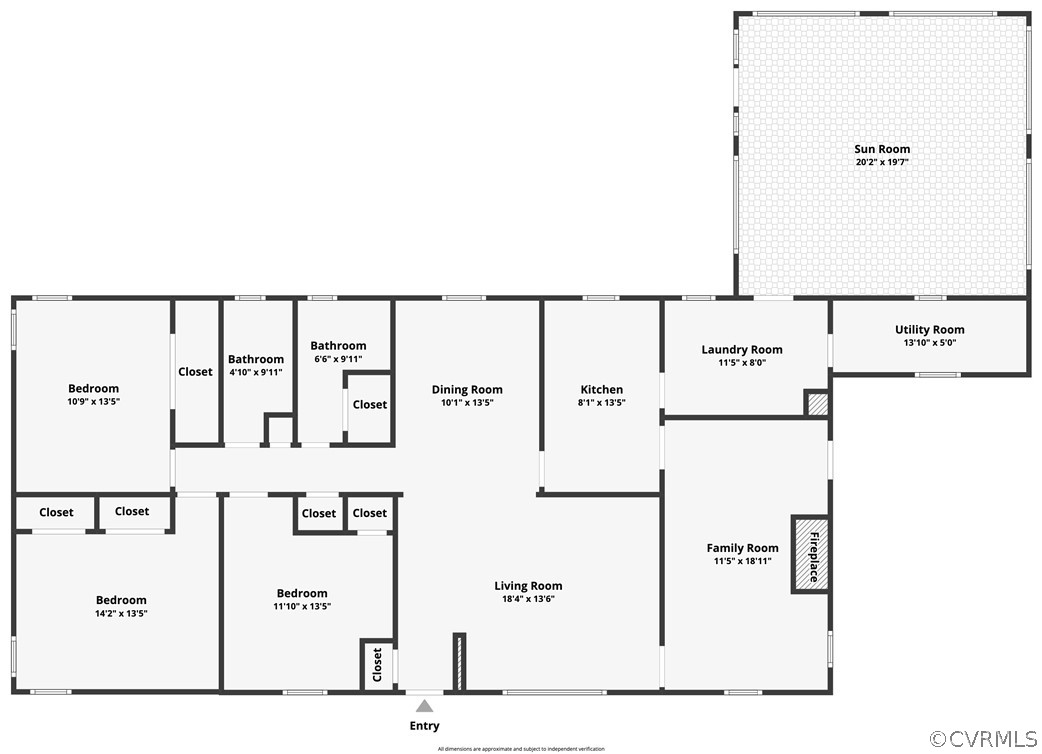 Floor plan of home's layout