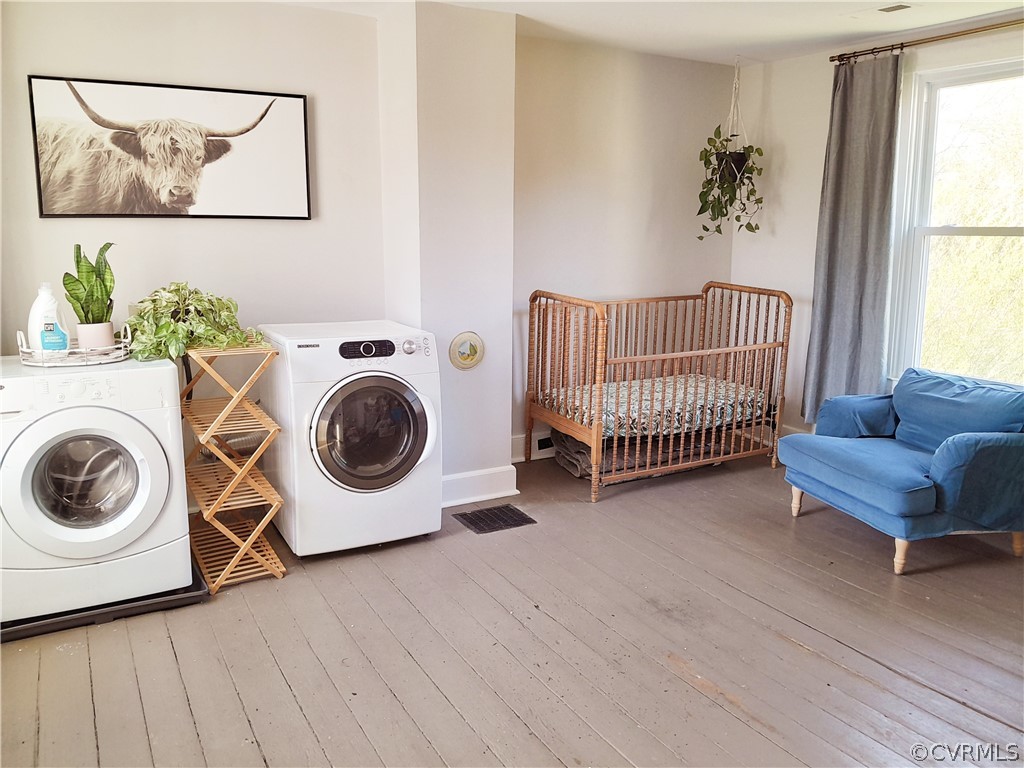 Second floor bedroom converted to laundry
