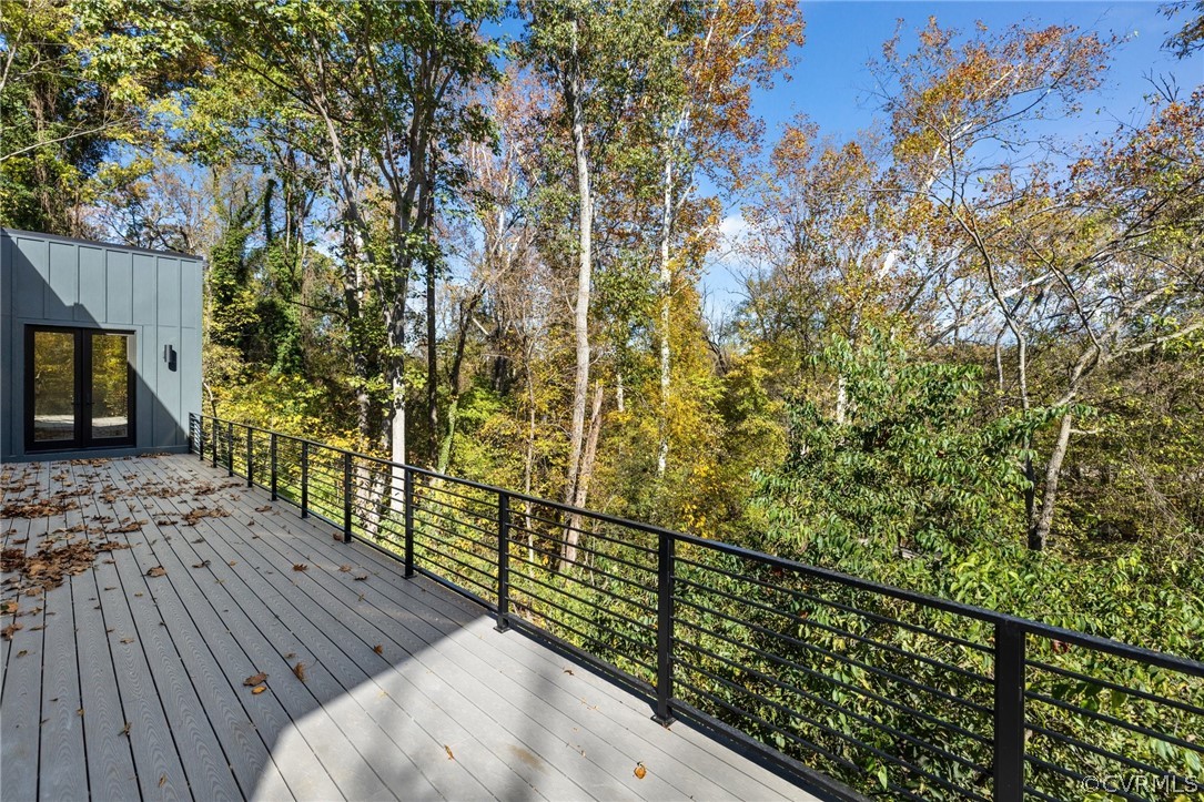 Spacious back deck offers spectacular views
*All photos represent a similar home by the same builder, Center Creek Homes*