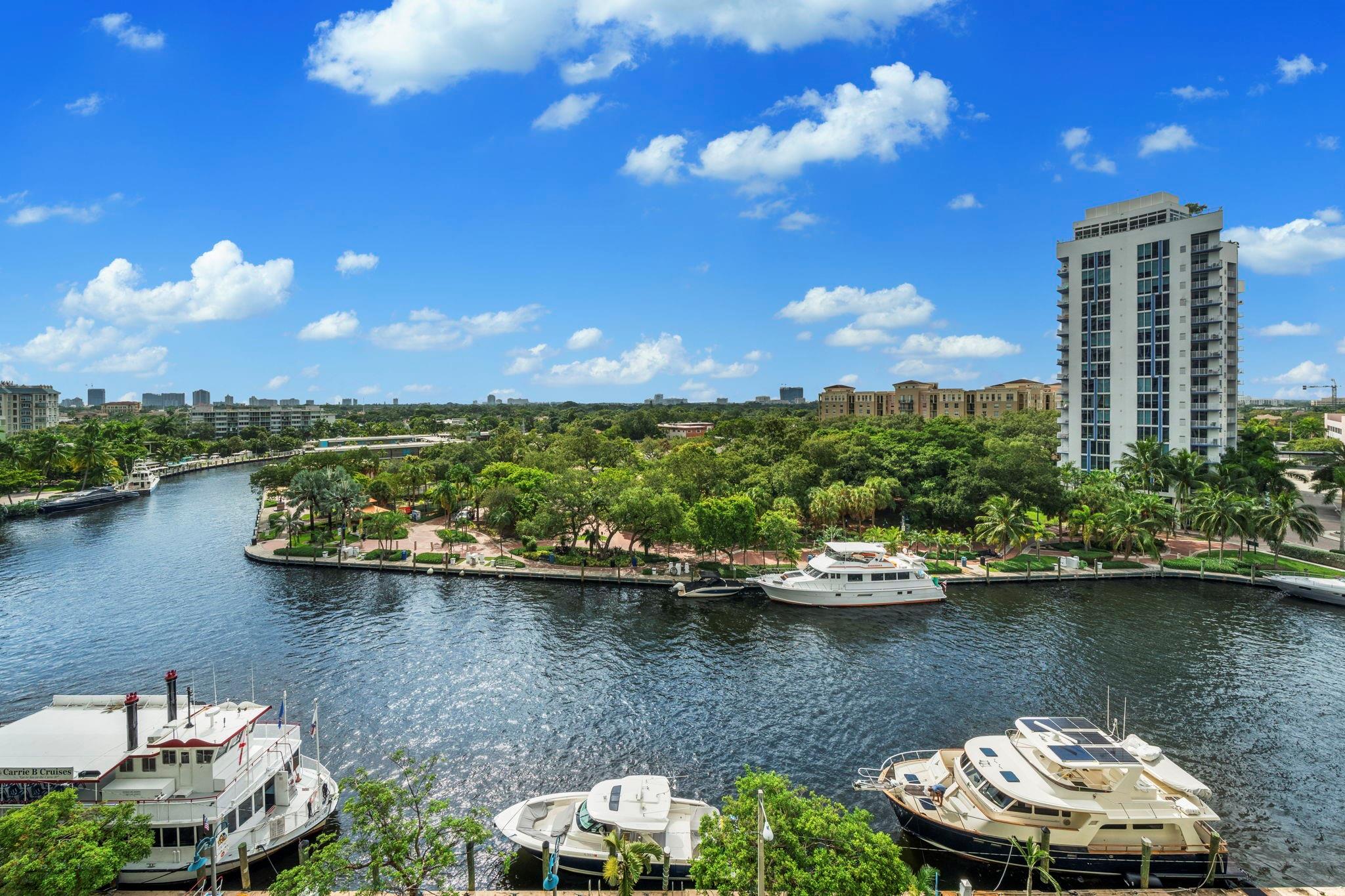 DIRECT RIVER VIEWS IN THE HEART OF LAS OLAS! THIS MODIFIED FLOOR PLAN HAS THREE BEDROOMS, 3 BATHS & TWO TERRACES 2635 INTERIOR SQFT. THIS UNIT FEATURES TILE FLOORS THROUGHOUT, GERMAN ENGINEERED POGGENPOHL CABINETRY, GRANITE COUNTERTOPS & BACKSPLASH, SUBZERO, THERMADORE COOKTOP, DOUBLE OVENS, MICROWAVE, DISHWASHER, SINK/DISPOSAL. THE PRIMARY SUITE ADJOINS TO THE RIVER FACING TERRACE & FEATURES WALK IN CLOSET, MARBLE BATH W/ DUAL SINKS SHOWER PRIVATE WATER CLOSET AREA. SECOND & THIRD BEDROOMS HAVE ENSUITE BATHS, GARDEN VIEW TERRACES W/ FLOOR TO CEILING GLASS SLIDERS. LARGE LAUNDRY WITH SIDE-BY-SIDE WASHER & DRYER AND LAUNDRY SINK.5 STAR RESORT STYLE AMENITIES