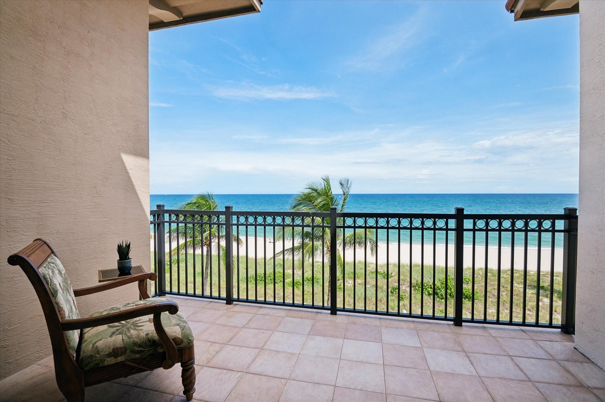 Welcome to coastal luxury at this oceanfront penthouse at 4444 El Mar Drive, Unit 3402, Lauderdale-by-the-Sea, FL. This top floor unit with 11 foot ceilings offers 1,497 sq. ft. of elegant living with 2 bedrooms and 2.5 bathrooms. Enjoy stunning ocean views from your private balcony, a granite kitchen with Snaidero cabinets, Bosch & Kitchenaid appliances, and a range of amenities including a heated pool & cabanas, new gym, grill & kitchen and a secure building with security patrol. Additional features include two garage parking spots, semi-private elevator, and 2 air-conditioned storage units. Experience sophisticated waterfront living at its finest. Walk to everything Lauderdale By The Sea offers including restaurants, bars & shops.