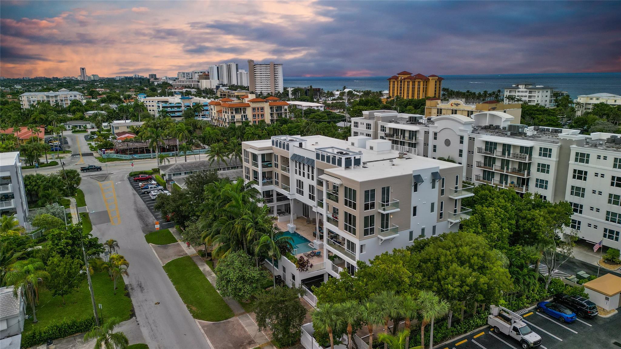 Experience the ultimate in luxury at The Hemingway condominium, where sophisticated design and elite amenities converge. Ideally situated in Deerfield Beach, just steps from the ocean, this magnificent corner unit boasts 10” ceilings, expansive Intracoastal and pool views from two balconies, secure parking for two vehicles, marble floors, impact windows, chef-inspired kitchen, and two generously sized bedrooms each with an en-suite bathroom and additional half bath for guests. Uniquely, this building allows AirBNB. Enhanced by recent roof replacements and new carpeting, its prime, gated location offers stroll-to-beach convenience and proximity to downtown Boca Raton. Only building in the area that allows daily, seasonal, weekly & monthly rentals, Easy to rent, pets ok, Investor friendly. Experience the ultimate in luxury at The Hemingway condominium, where sophisticated design and elite amenities converge. Ideally situated in Deerfield Beach, just steps from the ocean, this magnificent corner unit boasts 10” ceilings, expansive Intracoastal and pool views from two balconies, secure parking for two vehicles, marble floors, impact windows, chef-inspired kitchen, and two generously sized bedrooms each with an en-suite bathroom and additional half bath for guests. Uniquely, this building allows AirBNB. Enhanced by recent roof replacements and new carpeting, its prime, gated location offers stroll-to-beach convenience and proximity to downtown Boca Raton. Only building in the area that allows daily, seasonal, weekly & monthly rentals, Easy to rent, pets ok, Investor friendly.