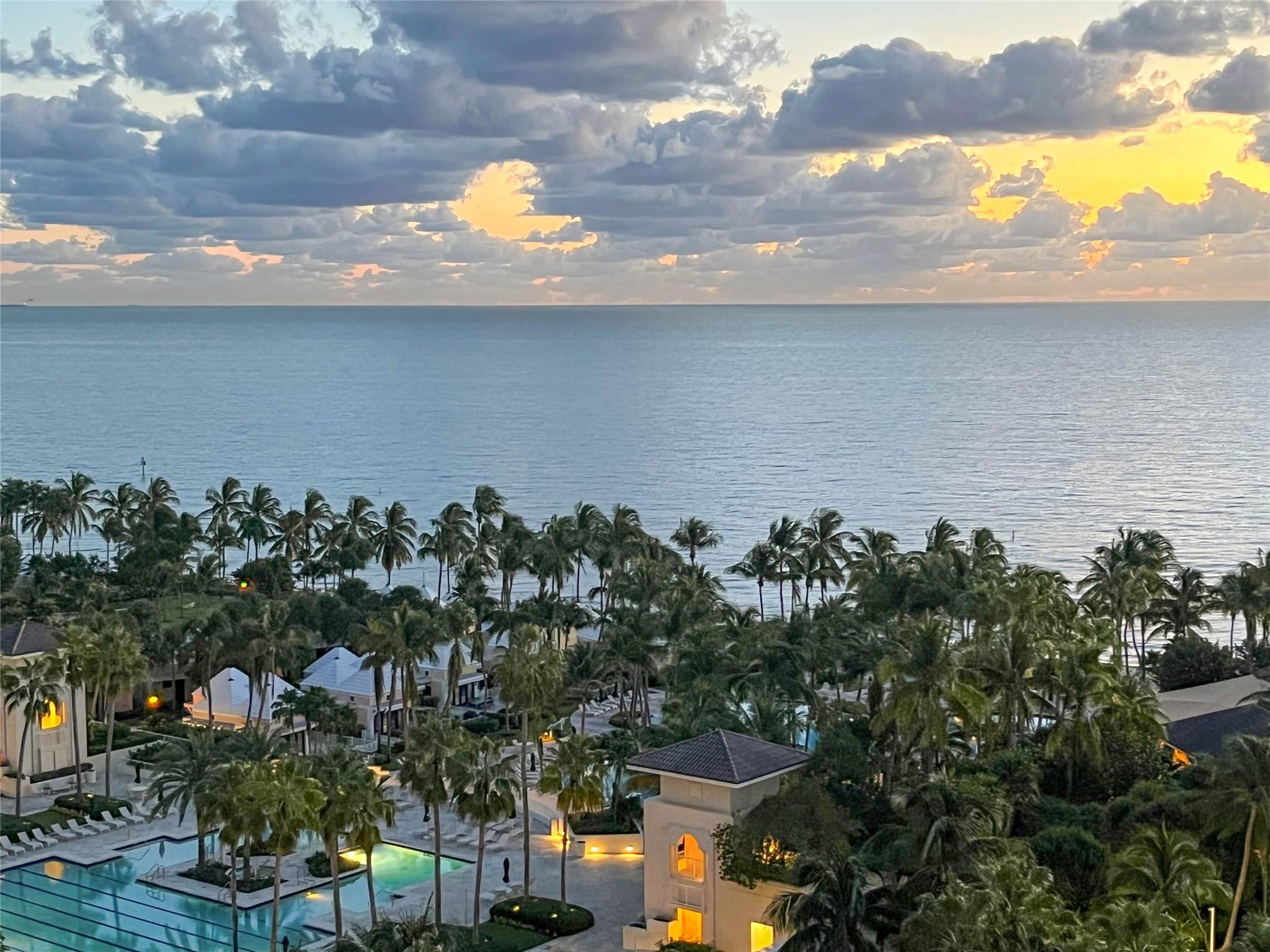 Amazing views of the Atlantic Ocean, Biscayne Bay and Beach from this newly renovated high floor unit. Located in one of the most desirable locations in South Florida, The Ocean Club Key Biscayne is a luxurious private community with world class amenities and services (direct beach access, several pools, gyms, sauna, 8 har-tru lit tennis courts, spa, beauty and fitness center, group & private classes, restaurants, beach bar, valet parking, front desk). This large high floor 3bed/3bath/2parking spots unit in the Ocean Tower One offers incredible views, with each room featuring floor to ceiling sliding doors, expansive balconies, direct in-unit elevator. Minutes away from Key Biscayne Yacht Club, Crandon Golf Club, short ride from downtown Miami, Miami airport, and South Beach.