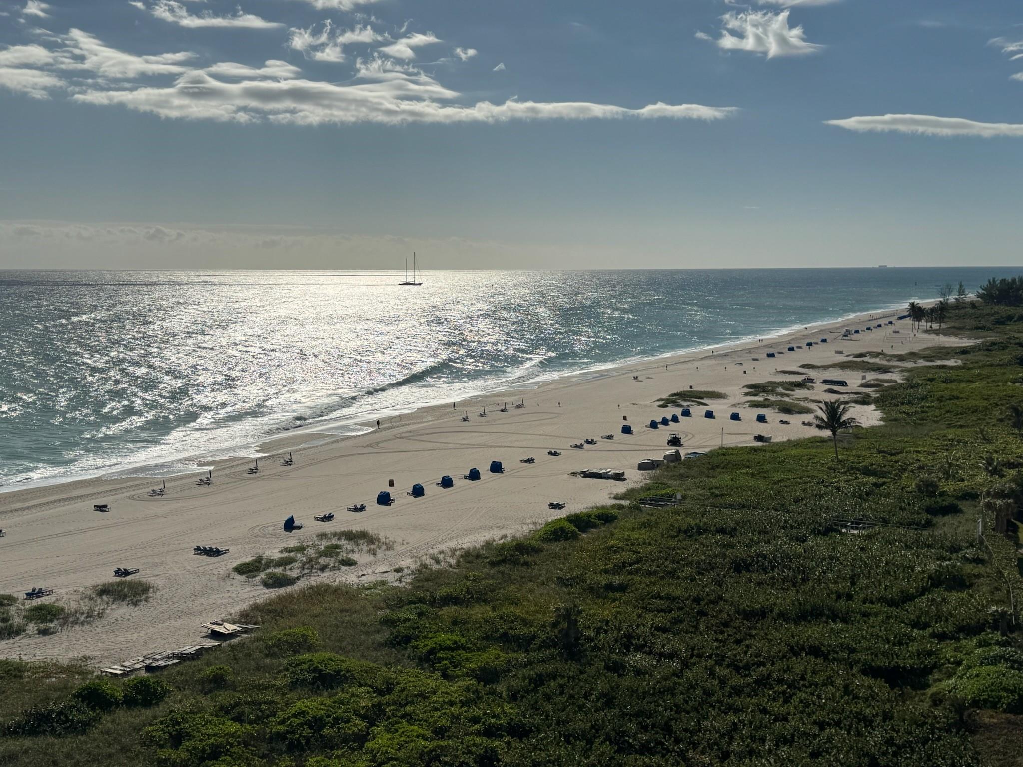 As you enter this Luxurious Multi-Million beachfront residence you are met with a panoramic Southeast View of the Atlantic Ocean.  Watch Cruise Ship's entering & exiting Palm Beach Inlet or Luxurious Yacht's motoring on the intracoastal. Perfect open floorpan with 180 degree views from Kitchen Island.  Valet Service. 2 Gourmet Restaurants with service by pool and to beach.  
* Sunrise & Sunset Views * Custom Italian Kitchen * Miele Cappuccino machine * Induction Cooktop * Instant Hot Faucet * State of art Audio / Video Technology * Roche Bobois, Line Roses custom furnishings * 2 Fitness Centers *
* Direct Beach Access * Onsite Luxury Hotel with 100,000 sf Wellness Spa * Salt Water Wellness Pool * Custom Wine Lockers Available *