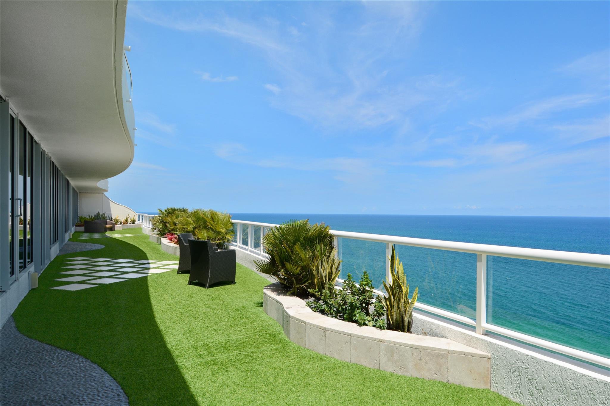 Truly one of a kind entire half floor flow through penthouse offering in the 5 Diamond Ritz-Carlton Fort Lauderdale. Dramatic water views from every room in addition to a massive 4,826sf terrace. Adorned with designer finishes throughout with a contemporary flair, the 3 Bedroom with Den/3.5 Bathroom residence is only one of two on this floor. This amazing property offers access to the premium 10,000sf world class spa, club lounge, and spa and fitness areas. In addition to direct beach access with chairs and umbrella service on the sand. Oversized heated pool with multiple heated spas and private cabanas with butler service on the lower terrace of the pool deck. Come experience ownership of a piece of paradise in this luxury resort.