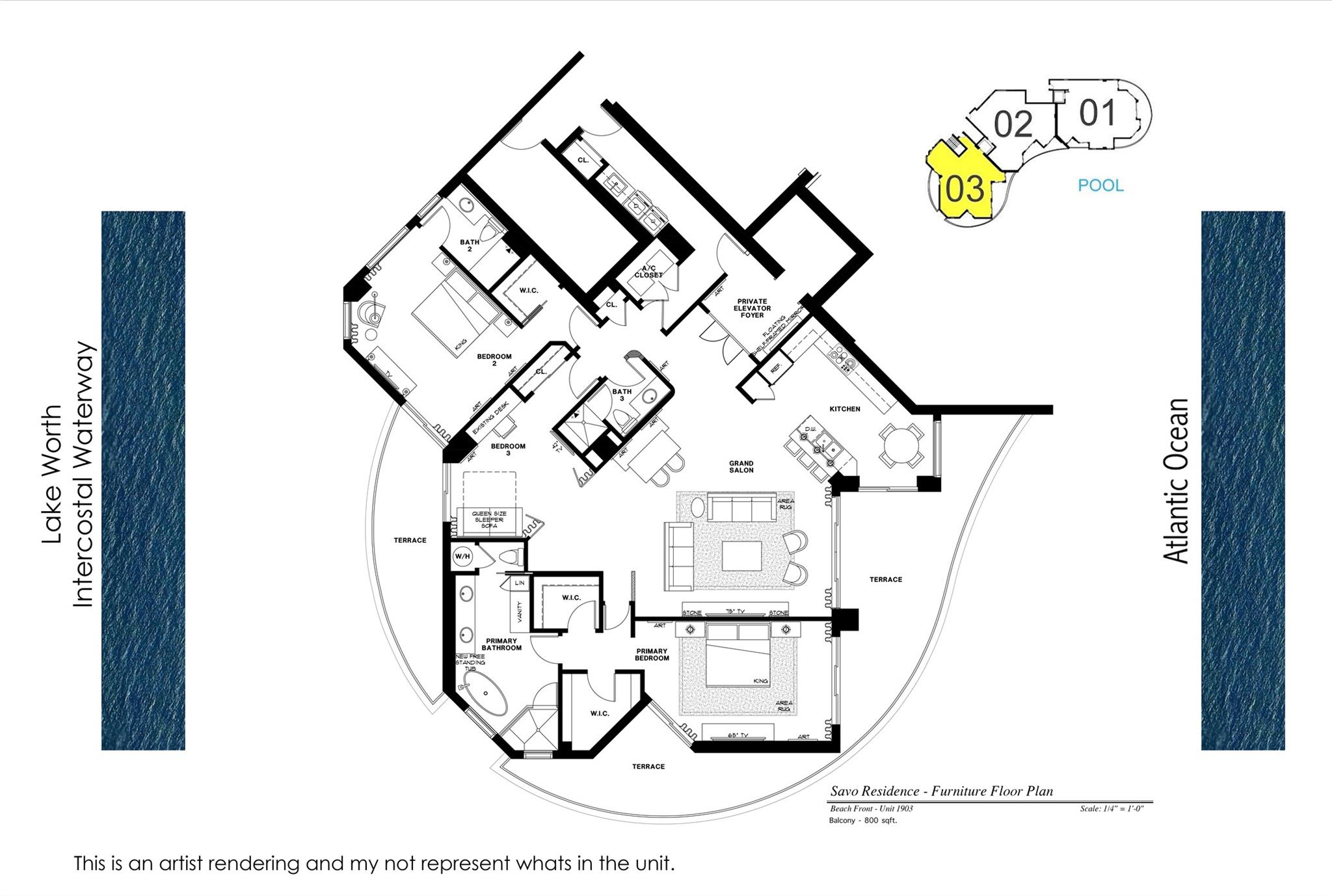 Photo 48 of home located at 4600 N Ocean Dr PH1903, Singer Island FL