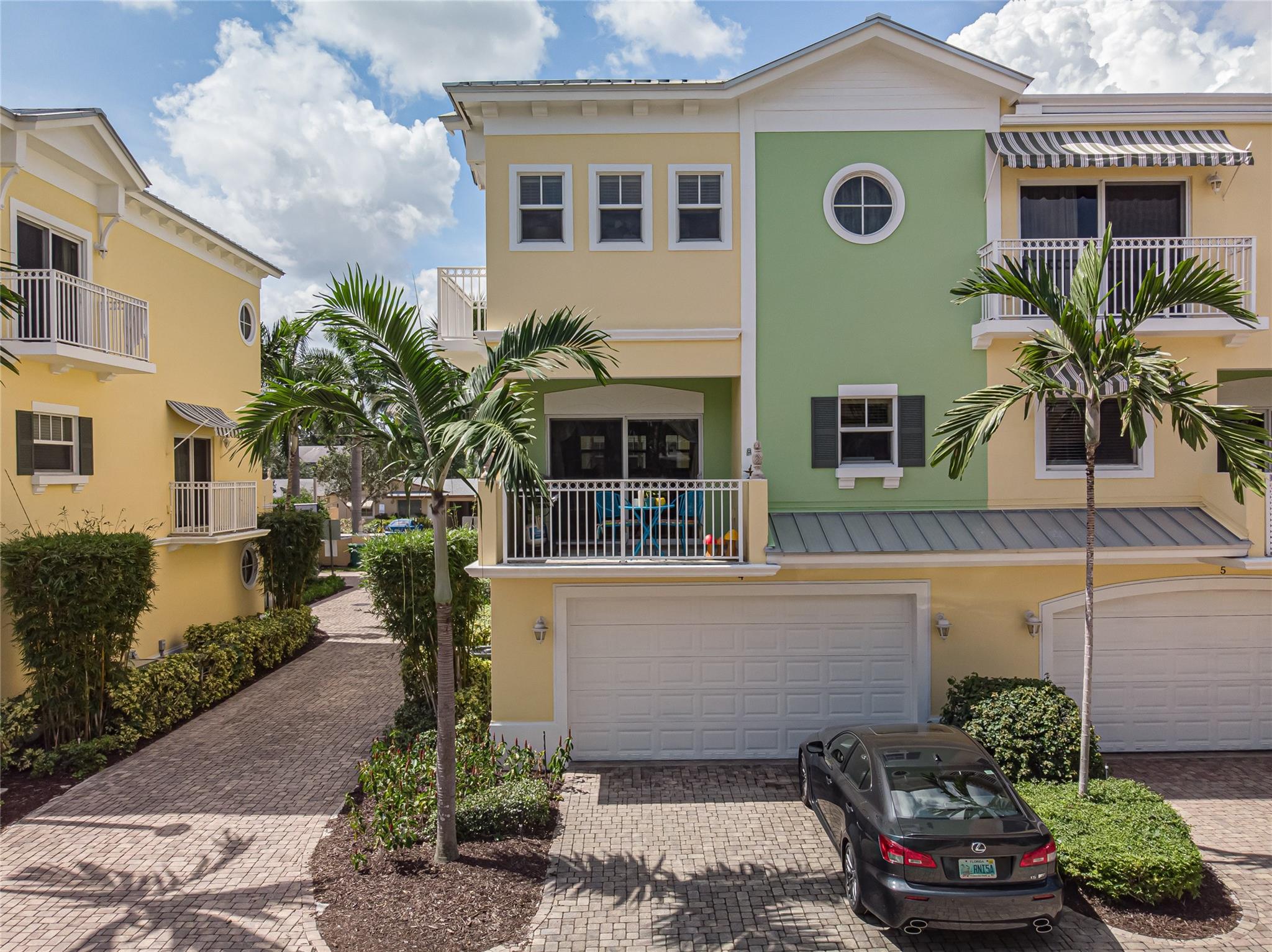 Beautiful CORNER UNIT, three story townhome, located in the highly sought after development of Harbor Vista, with convenient access to downtown. Only 1 mile to beaches and Las Olas shops & restaurants, 2 miles to Fort Lauderdale airport, I-95, I-595 and just a short walk to A-Rated Harbordale Elementary school. This 3 bedroom 3.5 bath townhome has a bright open floor plan Ideal for entertaining including 3 balconies.  2 off the main living area perfect for al fresco dining and one off the master bedroom. The master bedroom has walk-in closet and master bath with dual sinks, separate tub and shower. 1 bedroom and full bath at entry level. The two-car garage also has space for  2 additional cars in the driveway. Impact glass and doors throughout.