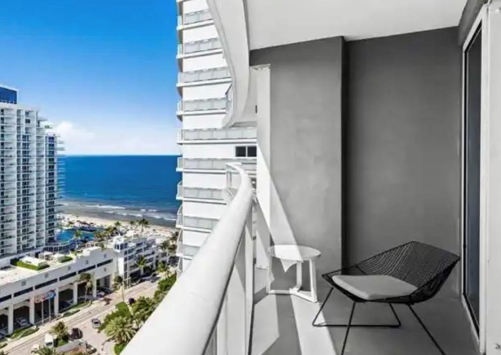 Elevate your lifestyle w/fully furnished OCEAN RETREAT model in HIGH floor, amid the hottest section of Ft Lauderdale Beach. Step into huge north-facing balcony to soak in views of the ocean, city & vibrant surroundings. Boasting 2 primary suites with private bathrooms, 9ft ceilings, fully equipped kitchen, living/dining area, walk-in shower, spa-tub, generous closets, washer & dryer, extra storage closet & security safe for valuables. Owners enjoy all hotel amenities & discounts plus a residents-only swimming pool, fitness center, on-site restaurants, private beach area, valet parking and more. Income producing unit gives you the freedom to manage privately or thru Hotel program. Ask for rental figures available to see how you can turn your tropical dream by the sea into a reality today! ASK ABOUT OUR "TRY BEFORE YOU BUY" PROGRAM!