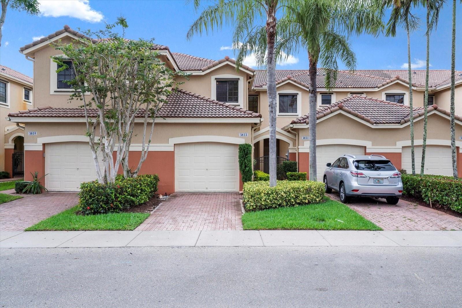 Rare opportunity! Within minutes walking distance to A+ schools - Falcon Cove Middle School and Cypress Bay High School. Well maintained townhouse, Enjoy the spacious layout with 3 bedrooms, 2.5 baths, and a one-car garage. Highlights include laundry facilities, tile flooring on the 1st floor, and high-quality wood floors on the 2nd floor. Relax in the screened patio overlooking the quiet and private backyard. Located in the highly sought-after City of Weston, with a park right in front and ample parking. Enjoy easy access to amenities like the library, community pool, and Manatee Bay Elementary. Close to major highways for added convenience.