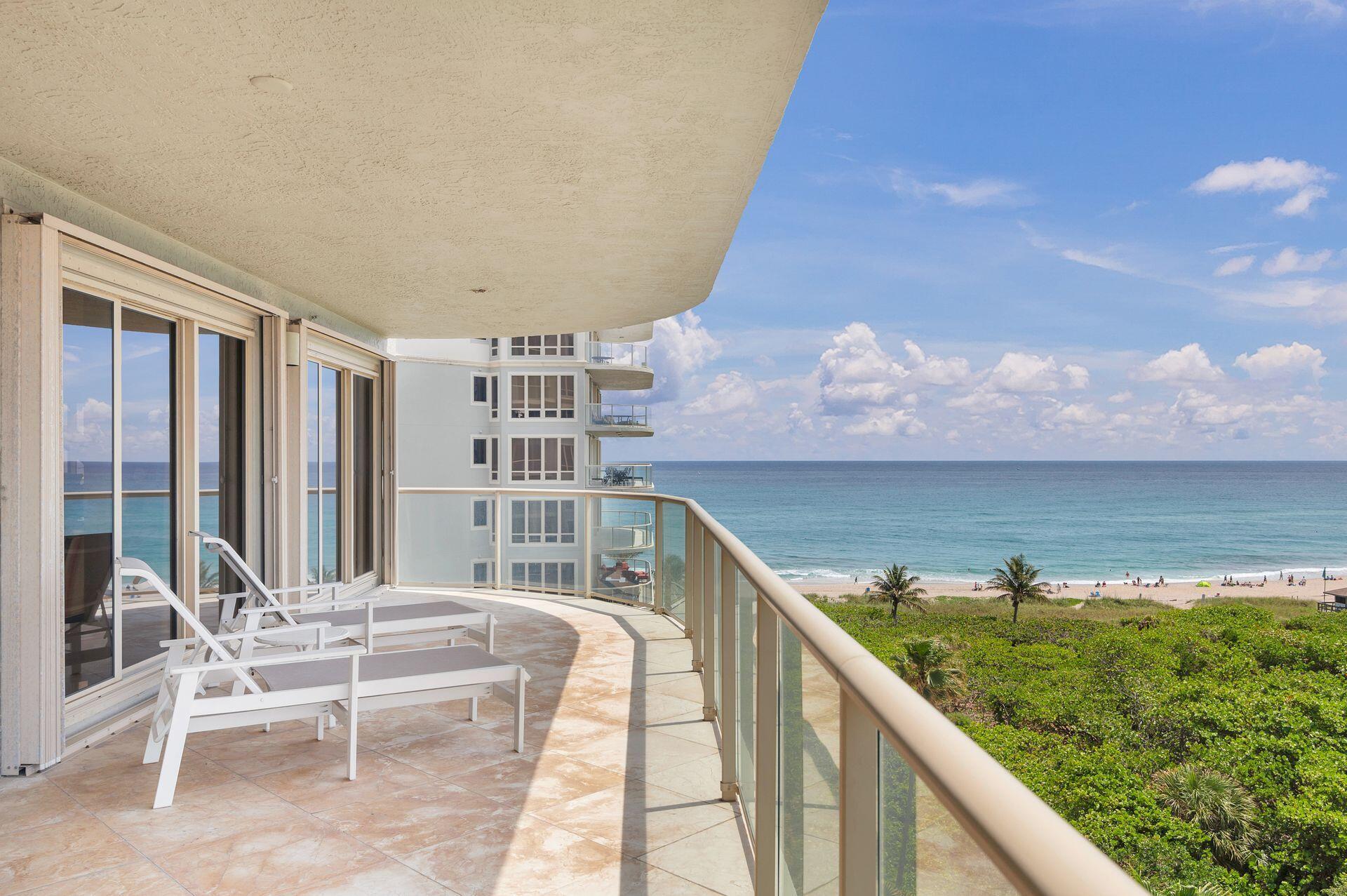 Spectacular oceanfront condominium on Singer Island. This spacious unit consists of the total 7th floor. Beautifully maintained unit with private elevator and 360 degree views, impact windows, three balconies, with upgrades through out. The building has a large pool with pool deck area directly on the ocean with summer kitchen, 3 grills, a gym, and social room. Original owner, Priced to sell.