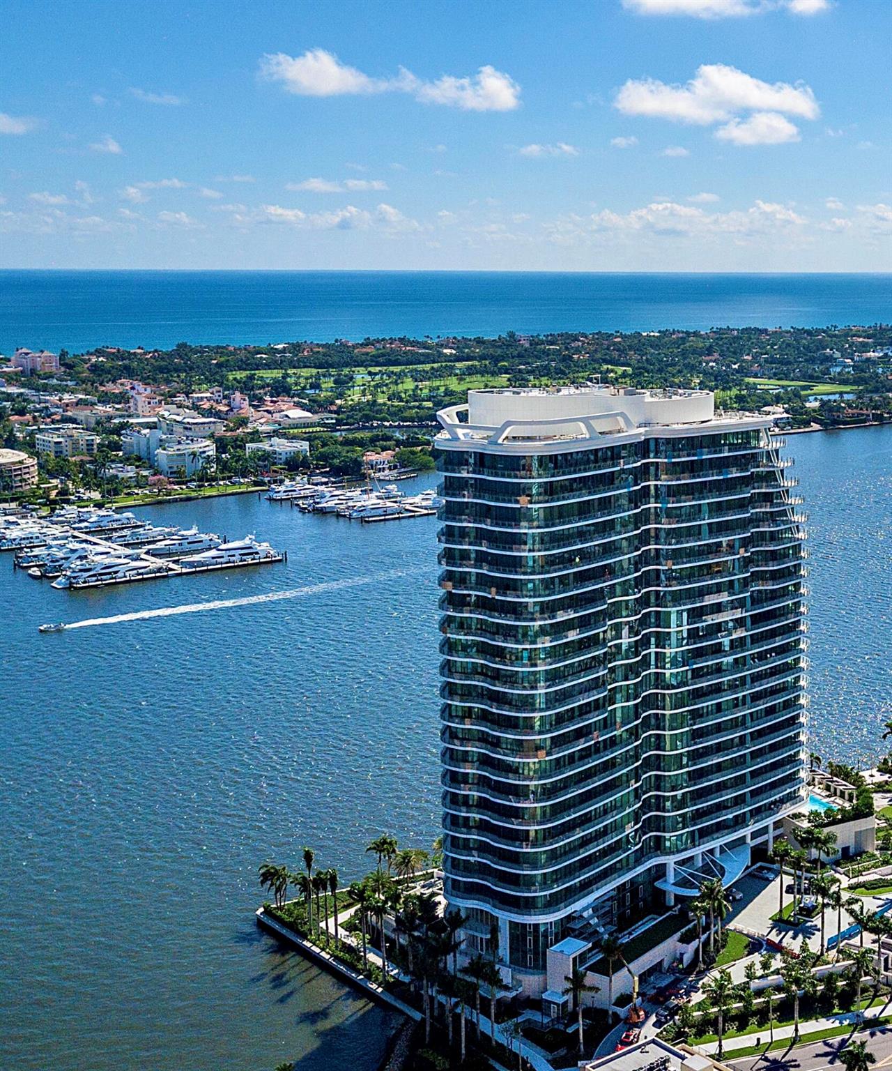 THE ONLY CORNER FLOOR PLAN AVAILABLE OF IT'S KIND! Spectacular direct ocean and intracoastal views from the Living/Dining, Primary suite and office. 3 BR + Office including a spacious wraparound terrace. Motorized shades, custom closets, 11-ft sliders/windows. Impressive over-sized (24 in. x 36 in.) large format Dolomiti Marble throughout. The Bristol is the most amenity rich building, 5-star amenities and special attention to detail including: waterfront fitness center, beauty salon, two elegant spas, steam room/sauna/massage treatment rooms, 75-ft resort-style swimming pool and indoor/outdoor Jacuzzi, on-site professional concierge, front desk, spacious outdoor entertaining terrace, club lounge, private dining room, card room, dog park and full building generator...