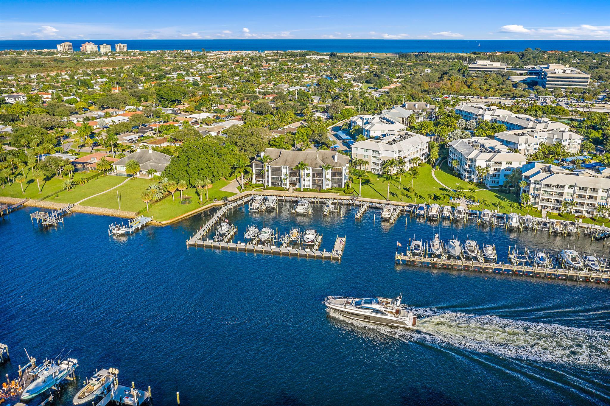 Welcome to your stunning Juno Beach condo with a deeded 40ft boat slip! Nestled directly on the Intracoastal, your slip already comes equipped with a 12,000 lb. boat lift! The condo was built in 2016 and is conveniently located on the first floor. This is a pet friendly building with fabulous amenities, including a pool, spa, fitness center, tennis, pickleball, and more! Located minutes to the beach, and all the best shopping and dining!