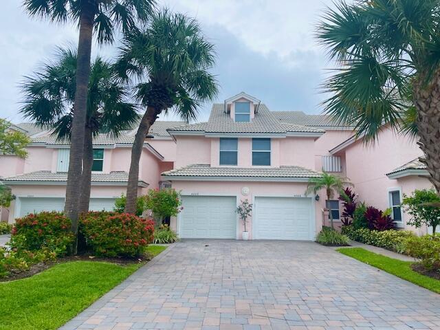 Avail Jan-April 2025 at $7,000/mo. Walk to Jupiter Beach from this 2 bedroom, 2 bath + Loft  condo in the gated, beachside community of The Estuary. This beautifully updated residence is located on the ''back nine'' of Jupiter Dunes GC & nestled between DuBois Park, Jupiter's natural estuary & Atlantic Ocean. Relax on the screened lanai overlooking the golf action on the 17th hole. This loft style condo offers: updated white kitchen w/corian countertops & bar seating; dining area; living room w/soaring ceilings; wood flooring;  primary bedroom w/walk-in closet & updated ensuite bath;  guest bedroom w/updated quartz/tiled bath; loft with 2 twin beds & desk; full sized washer/dryer; 1 car garage + 2 CAR DRIVEWAY; impact windows. Walk to waterfront restaurants-Come live at the beach!