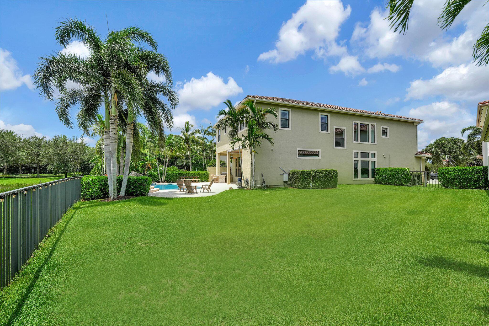 Welcome to this rarely available and well sought-after Sanibel Model in the prestigious gated community of The Bridges in Delray Beach.  Situated on a gorgeous premium oversized waterfront lot and cul de sac, this customized home includes 5 bedrooms, 7.5 bathrooms, clubroom, loft, private resort style pool + spa, & 3-car garage.  The first floor consists of a formal dining room, living room, family room w/cabana bath, wet bar, clubroom, bedroom ensuite, mudroom, and a gourmet kitchen.  The gourmet kitchen features stainless steel appliances, gas range & hood, double ovens, built-in microwave, custom cabinetry, upgraded granite countertops and walk-in pantry.  Upstairs features a spacious master retreat w/his & hers bathrooms and closets.  All additional bedrooms are ensuite w/the