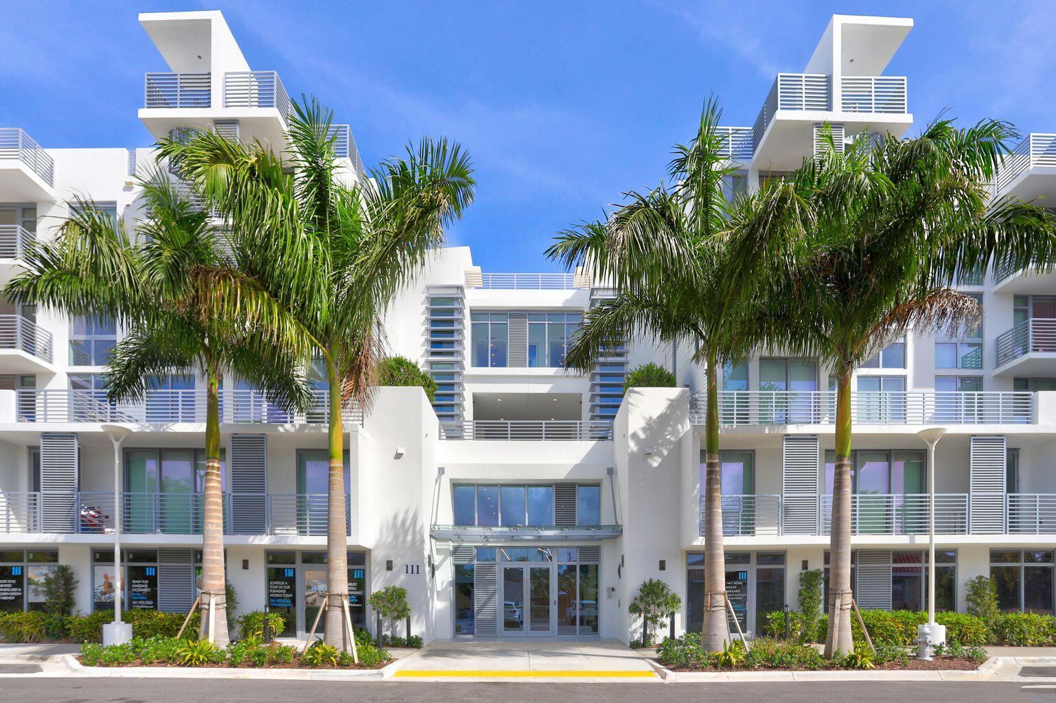 Beautiful studio condo located at desirable 111 First Delray. IN the heart of Delray Beach, just on block south of Atlantic venue.This modern newer building offers large open pool area,  barbecue grills, fir pit, gym, and bicycle storage.