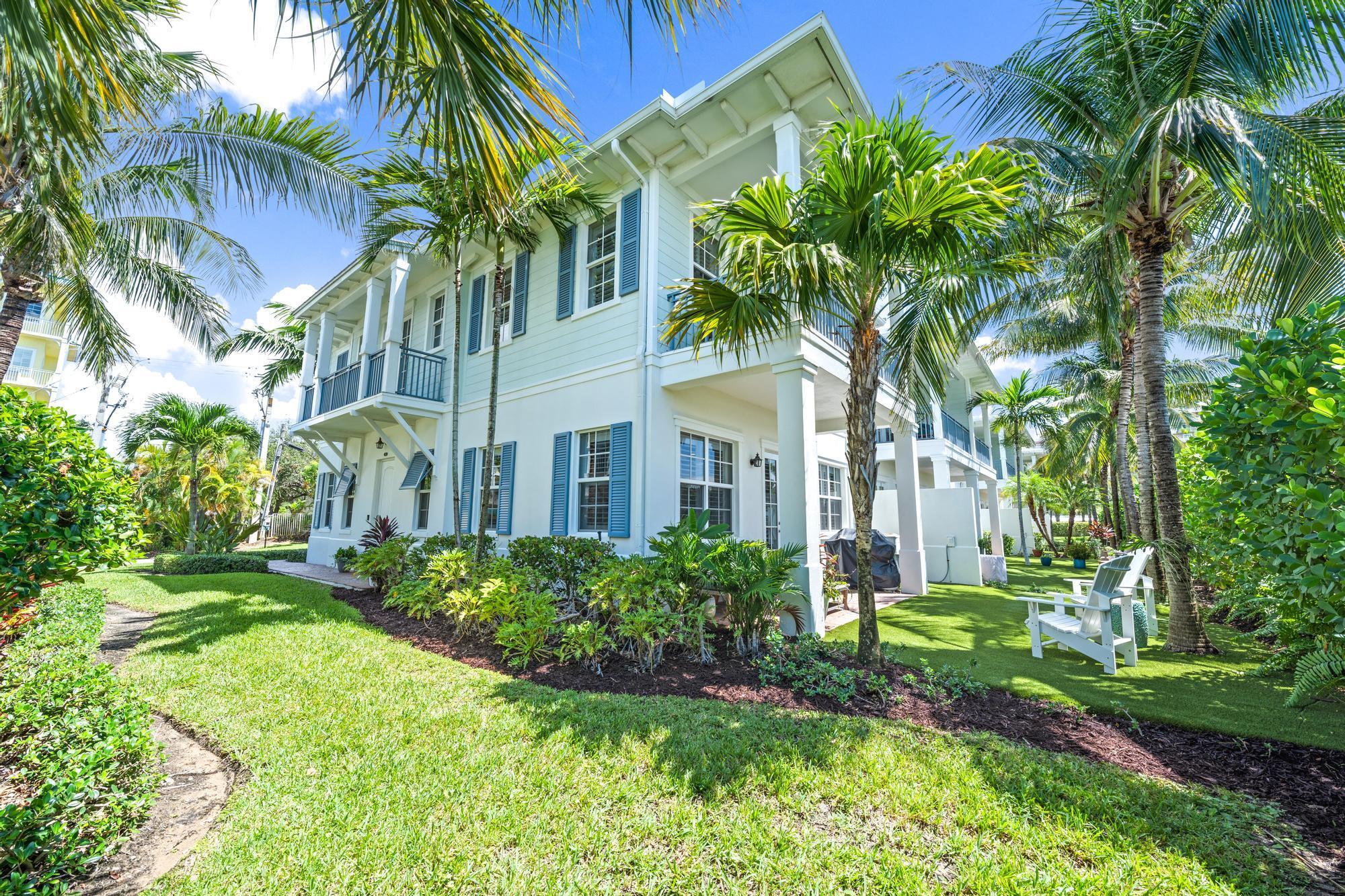 The RARE Corner Unit Townhome you've been waiting for has finally arrived!  This END UNIT was well constructed in 2015 with CONCRETE BLOCK, a METAL ROOF and IMPACT GLASS!  A private, expanded entry welcomes you home with lush landscape surrounding your paver walkway.  This charming townhome captivates you from the moment you walk in, from the seaside blue shutters to the three balconies you simply will not be disappointed.  Upgrades include all NEW Stainless Steel Appliances in early 2024.  A newer washer and dryer (2023) and plantation shutters throughout. Other SMART HOME features include Ring Doorbell, Nest Thermostat, myQ Garage Door Entry with Camera from your phone, 2 additional Cameras and a SimplySafe Alarm Monitoring System (total of 4 cameras).

An effortless floor plan includes a bonus room upstairs which could be used as a gym, office or playroom.  The outdoor space has been perfected to include turf for easy maintenance and is one of the best locations in the community for mature clusia adding valued privacy.  

Ocean Breeze is a 24 unit complex offering a walk to the beach in just over 3 minutes.  A sparkling community pool accompanies the crystal clear waters of Juno Beach.  Enjoy the pier or the beach every single day, sunrise to sunset, summer to winter season.  

Juno Beach is the charming, coastal South Florida town you've been dreaming of living in! With a population just over 3,800, this seaside community is home to the one of the world's most significant nesting sites for loggerhead sea turtles.  Imagine watching a sea turtle release every season from the famed sands at the Juno Beach Pier.  All of this just steps from a 569 acre preserve, the Juno Dunes Natural Area, prime for hiking, bird watching and stunning views of the Intracoastal Waterway.  Nature lovers and outdoor enthusiasts will appreciate bright and sunny weather year round.  

Juno Beach rests between Jupiter and Palm Beach Gardens in the heart of South Florida.  A quick drive to Palm Beach International Airport, the Jupiter Inlet Lighthouse or the Kravis Center for the Performing Arts in West Palm Beach.  Everything you could ever desire is minutes away yet your new townhome is tucked away in this "best kept secret" kind of town. Schedule your private tour and start living your best life today in Juno Beach!