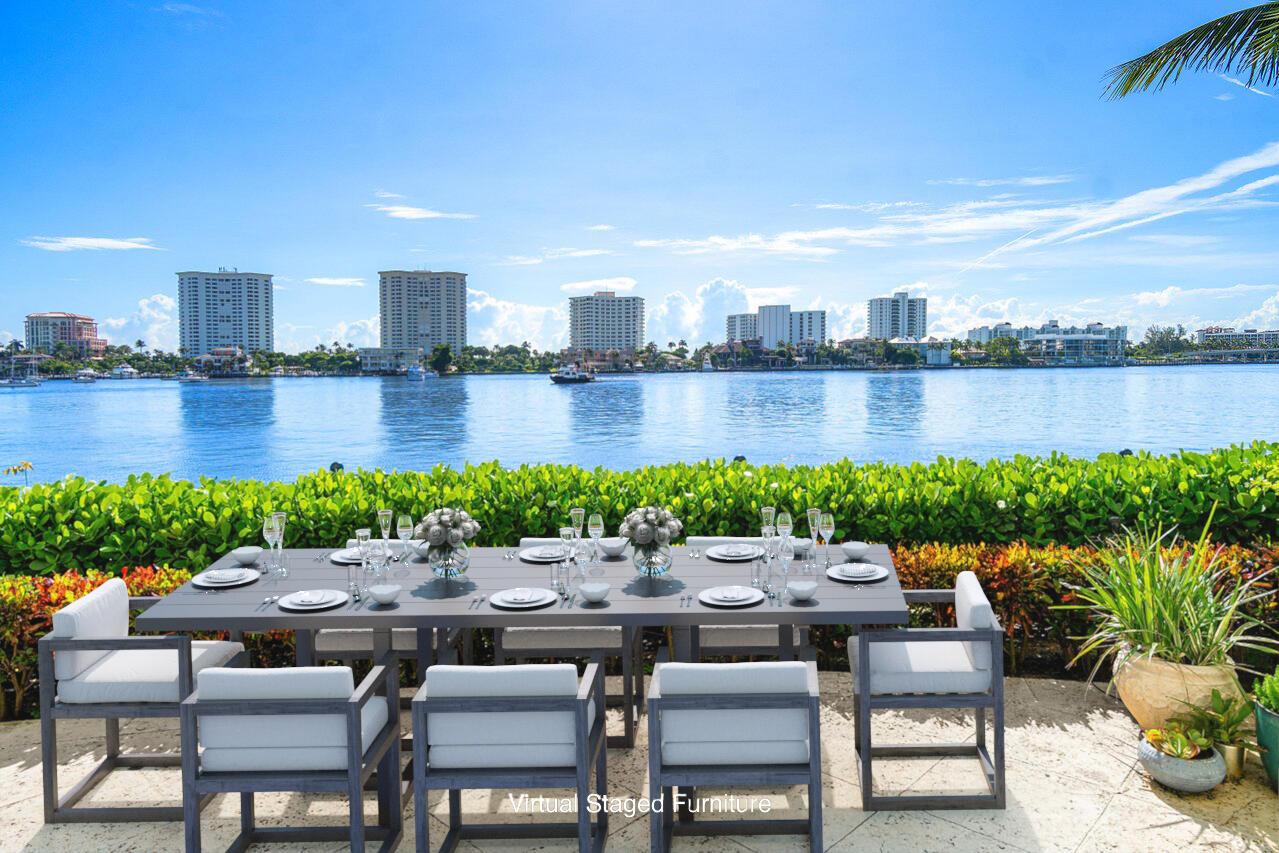 Brand New to Market! Highly Coveted Center Stack - Residence 102N - in the Acclaimed Full-Service Mizner Grand Condominium Sited on the Grounds of the Boca Raton, a World-Class Resort. Offering Direct, Unobstructed Views of Lake Boca, Residence 102N Spans Over 4,200 sq/ft. Featuring 3-Bdrms en-suite + Den, High Ceilings, a Private Lakefront Yard w/ Direct Walk-Out Access to Lake Boca for Optimal Outdoor Entertaining.  Enjoy a Gourmet Kitchen w/ Stunning Panoramic Views of Lake Boca and a Lavish Primary Suite Boasts a Walk-In Dressing Room/Closet & 2 Primary Baths. This Unique Lanai Offering in Mizner Grand Presents the Seclusion of a Single-Family Estate w/ the Convenience & Security of Luxury Condominium.  ALL Assessments Paid in FULL by Seller! Mizner Grand has been completely reimagined with state-of-the-art design concepts, offering its residents a sophisticated living experience unlike any other. From the moment you arrive, you are greeted by the most professional and attentive staff in Boca Raton, providing unparalleled service, including on-site security and valet. Residents enjoy access to two exquisite pools overlooking the Intracoastal, modern fitness rooms, luxurious steam and sauna facilities, as well as elegant club and card rooms, all meticulously crafted for your ultimate comfort and indulgence.