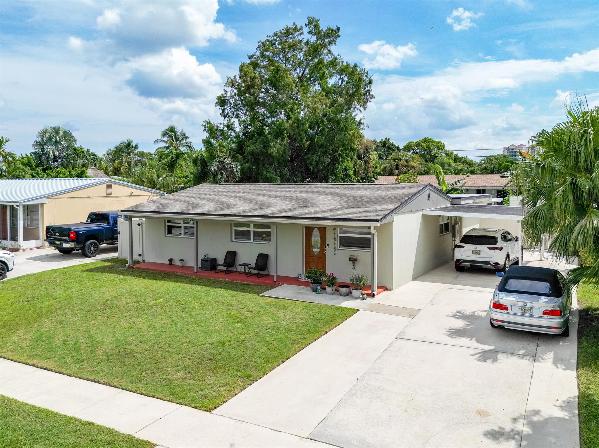 This spacious home is situated in the popular Cabana Colony community. The well-maintained home offers over 1,600 square feet under air, with three bedrooms and 2 baths, a spacious family room, and an enclosed patio, perfect for entertaining. The kitchen boasts granite counters with extra counter space and cabinets. It also features wood laminate flooring and an updated master bathroom. Additionally, it includes impact windows and doors, a fenced backyard, a water softener, and a roof that was redone in 2020, as well as a water heater from 2022.  NO HOA.