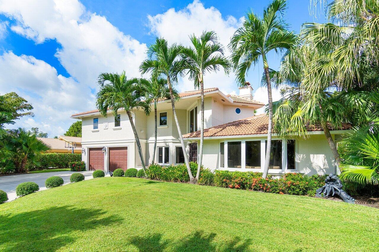 Welcome to this timeless Gulf Stream residence, perfectly situated on a large, private lot within Place Au Soleil. As you enter through the large double doors, you are greeted by an inviting, traditional layout. The first floor features multiple living areas with a great flow and large windows that provide an abundance of natural light. Property highlights include hurricane impact windows and doors, a newer roof, a heated pool, a wine cellar, and much more. Place Au Soleil is a premier Intracoastal community in a private setting. Pride of ownership is evident throughout the community. It offers easy access to the beach and all the modern conveniences of Delray Beach. A great value for this spacious, gorgeously maintained family home. If you are considering Gulf Stream, this is a must see. As you step outside, you discover your own private oasis. The expansive backyard is perfect for entertaining or simply unwinding in tranquility. The heated pool invites you to take a refreshing dip, while the surrounding patio area offers ample space for lounging, entertaining, or just enjoying the beautiful South Florida weather. A large covered lanai allows for a respite from long days under the sun.