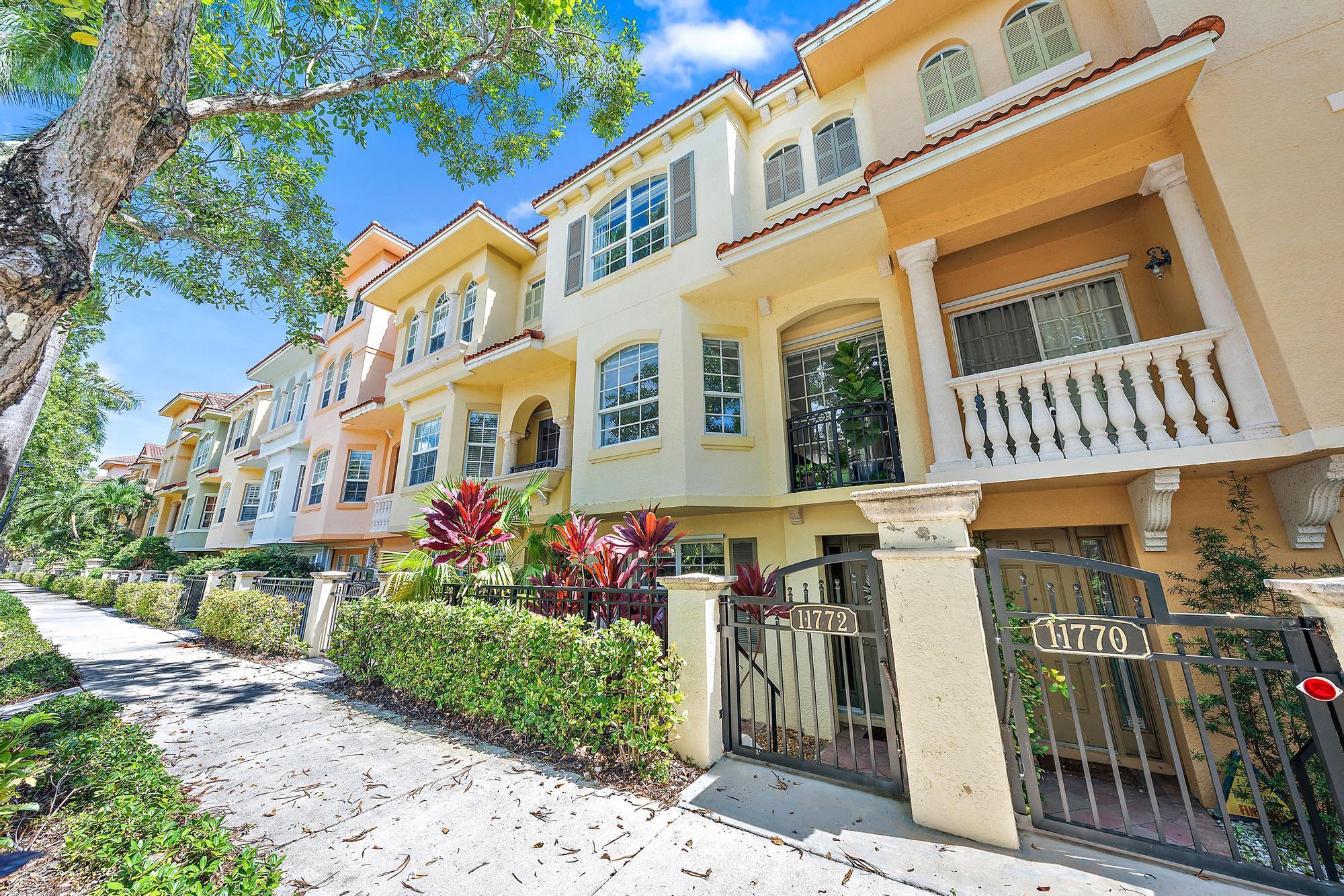 Step into this beautifully updated 2 master bedroom, 3.5 bathroom townhome in the heart of Palm Beach Gardens. Updates include 24 inch tiles throughout, crown molding, a newer AC system with efficient digital zone control, a quiet belt-driven garage door, & hardware modifications that allow for quick & easy storm preparations. The first floor features an elegant queen-size Murphy bed with added storage, alongside a full-size bathroom & shower. The home is walking distance from the Gardens Mall, Trader Joe's & Intracoastal Waterway as well as fabulous restaurants. Beachgoers are just minutes away from several fantastic options. The community includes delightful amenities to enjoy year-round with minimal maintenance for all residents. This home has been very well cared for & is a must see!!