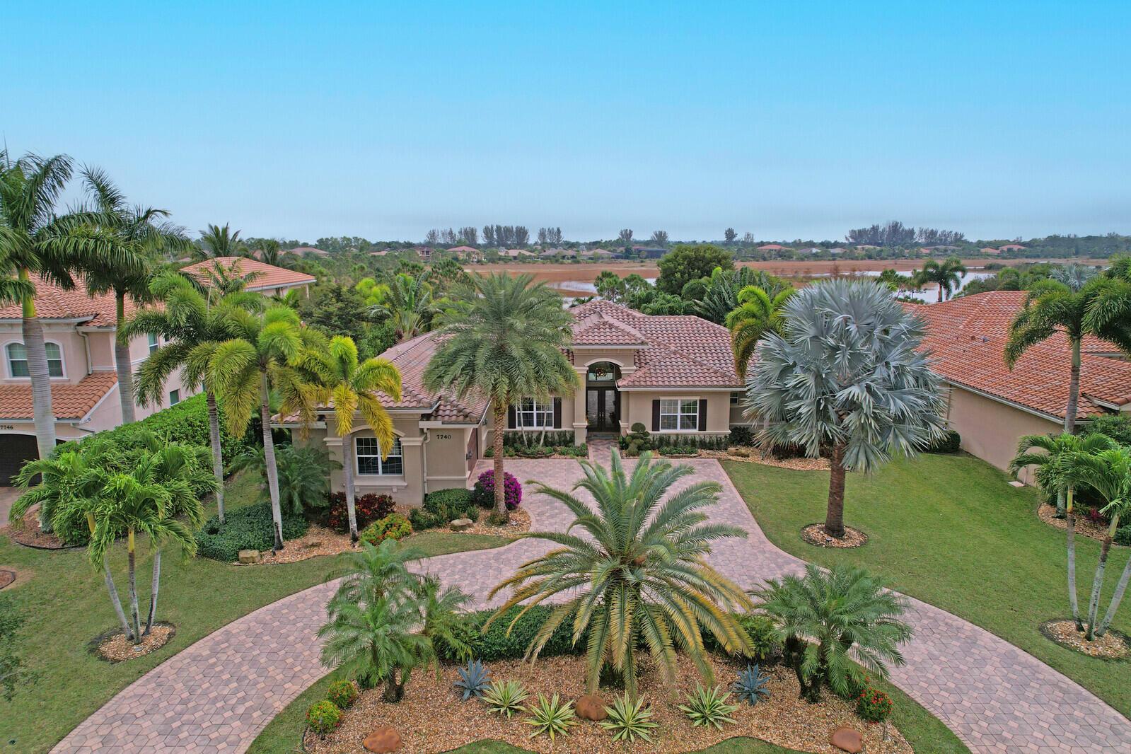 Exquisite, immaculate waterfront home.  The unique and desirable Camelia floor plan in the upscale Preserve section of Bay Hill Estates. Located on a quiet cul de sac on a lushly landscaped half acre with expansive views of a natural preserve and lake. Updated kitchen is equipped with GE Profile appliances, induction cooktop, quartz countertops and gold accents.  Completely impact glass. Storage throughout the house is extremely generous. His and hers customized primary bedroom closets must be seen to be believed!  A spa-like pool is an oasis surrounded by palm trees. Sonos, rectified tile, moldings and trim. Too many upgrades to list. Perfect. Town Center now under construction is only minutes away. It will have a Super Publix, Walgreens, many restaurants and more.