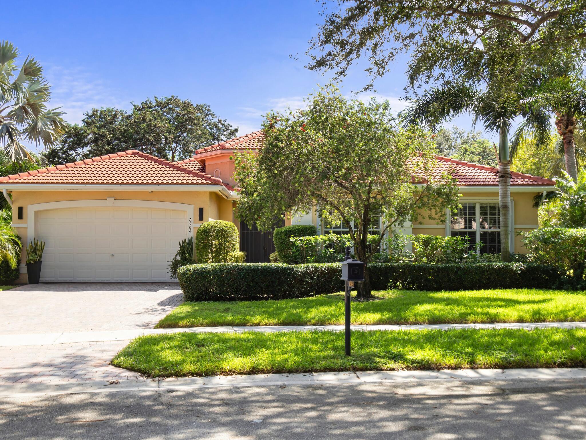 2021 ROOF! 2021 FULL HOUSE GENERATOR! DUAL A/C. Built in 2004 this well loved extended Madrid Model features 4 bedrooms (4th bedroom being used as den/office), 2.5 baths. Private garden lot w/ no back neighbors! On entry note the glass French Doors leading to the lanai. Over-sized kitchen & family room. Kitchen features 42'' wood cabinets, granite countertops, & center island. LED recessed lighting. Tile on the diagonal through the main living area, laminate in the primary bedroom & office w/ carpeted guest bedrooms. LARGE Primary Bedroom features plantation shutters and CUSTOM fitted his/her closets. Plantation shutters & built-In in the office w/ desk & GREAT storage. Extended screened in lanai perfect for entertaining or relaxing. VI recently renovated clubhouse w/ BISTRO! A MUST SEE!