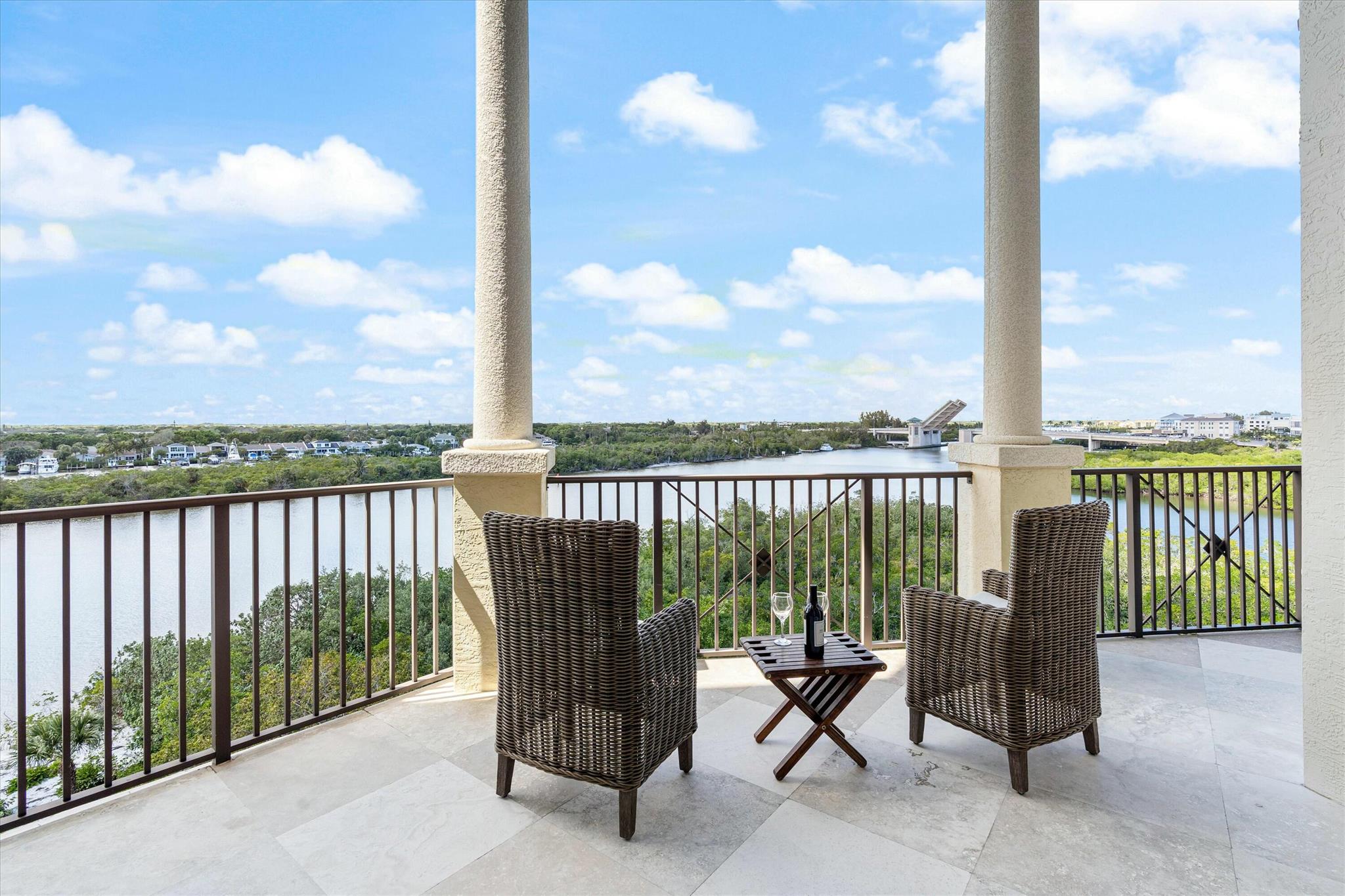 A RARE FIND! Spread across the top two floors of the Jupiter Yacht Club, this one-of-a-kind residence sits above all the action. This penthouse-in-the-sky is nothing short of extraordinary. THE VIEWS! The double-height 20ft ceilings and floor-to-ceiling glass windows give the home an insane amount of volume and panoramic Intracoastal and city views from every room! Along with the grand open-plan living room, the lower level holds a guest suite, a half-bath, a laundry room, a pantry, an eat-in kitchen and a family room. The primary suite, another guest suite and a den are on the upper level. The perfect balance of luxury and comfort, a relaxing, peaceful home with one-of-a-kind views and still in the middle of everything. Residents of The Pointe Building have access to first class amenities including two under building parking spaces, a manned front desk, a saltwater pool &amp; SPA, a summer kitchen / BBQ, as well as direct access to the Marina from the garage or the pool area. Boat slips in the protected Marina are available to lease or purchase. Home to fine restaurants such as the Dive Bar and Cafe Des Artistes, the Jupiter Yacht Club is located in the heart of Jupiter, minutes away from miles of beautiful Jupiter beach and within walking distance to Harbourside and the area's finest restaurants, shopping &amp; entertainment.