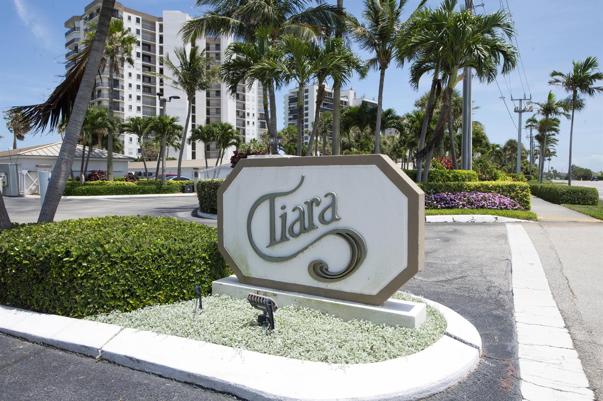 Welcome to Tiara Towers.  Ocean Front, 13th floor penthouse with 9-foot ceilings.  Ocean views from the dining living room  and Sunset/Intracoastal views from kitchen and 2nd bedroom. The large primary ocean front suite has floor to ceiling sliders leading out to your private balcony, 2 walk-in closets and an updated en-suite bathroom.Two additional bedrooms, and a full jack and jill bathroom provide plenty of space for guests.  The 2nd bdrm  has beautiful sunset and river views. Other features  include wood flooring with 5'' baseboard, crown modeling, the gourmet kitchen features quartz counter tops, custom cabinetry, SS GE Profile appliances, induction cook top. Just move in and enjoy the beach lifestyle. Garage Port C-188 is included with purchase.