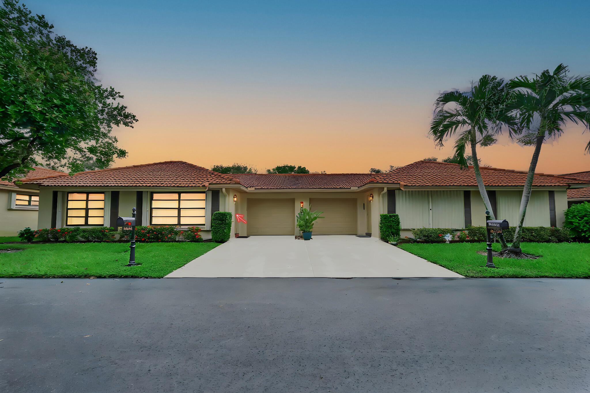 Welcome to Bent Tree Villas West, a beautifully updated 2-bedroom, 2-bathroom villa in Boynton Beach, FL. This charming residence features a spacious layout, highlighted by modern finishes and abundant natural light. The well-appointed kitchen boasts stainless steel appliances, granite countertops, and stylish cabinetry, making it a perfect space for cooking and entertaining. The living area flows seamlessly to a private outdoor patio. Both bedrooms are generously sized, offering ample closet space. The bathrooms have been tastefully updated with contemporary fixtures and elegant tile work. A one-car garage adds convenience and extra storage space.As part of a vibrant Active Adult community, residents can enjoy a range of amenities, including a sparkling pool, fitness center, and beautifully landscaped common areas.
Situated in a prime location, this villa is just minutes away from pristine beaches, shopping centers, and popular dining options. Enjoy outdoor activities at nearby parks or explore local attractions such as the Boynton Beach Mall and the tranquil Oceanfront Park. With easy access to major highways, this property offers the perfect blend of comfort, community, and coastal living. Don't miss the opportunity to make this lovely home your own!