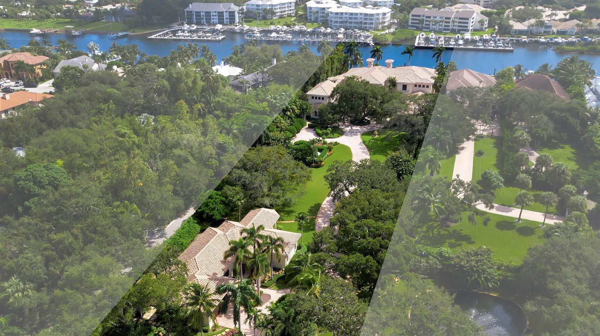 **Embark on an Unparalleled Journey of Waterfront Grandeur**Behold the pinnacle of luxury living--a majestic estate sprawling across nearly 3 acres of prime intracoastal waterfront in the heart of Palm Beach Gardens. This rare masterpiece, nestled within one of the region's most coveted locales, boasts 150 feet of deep-water frontage, offering seamless ocean access through a no-wake zone and free of fixed bridges. Within mere moments, you are whisked to the finest restaurants, upscale shopping, and essential highways. The world of Palm Beach is at your doorstep, yet a world away in terms of serenity As you approach through the winding, cobblestone driveway, your senses are greeted by a landscape draped in the beauty of ancient oaks and tranquil ponds. A charming guest house awaits amid the verdant grounds, offering a private haven within this secure, gated sanctuary&#x14;one whose privacy and security remain unmatched in North Palm Beach County.

Built with uncompromising attention to both beauty and fortitude, *The Seven Oaks Estate*, constructed in 2005, is as much a fortress as it is a residence. The estate boasts resilient stem walls, poured concrete on both floors, impact-resistant Marvin windows and doors, a concrete hurricane safe room, and a formidable 75KW generator. French drain systems ensure enduring durability, allowing this home to stand tall against nature's fiercest elements.

Step inside, and you are immediately embraced by the richness of custom woodwork, Italian-imported stone floors, and hand-crafted doors. For culinary aficionados, the chef's kitchen is a dream realized, featuring Wolf appliances, double ovens, and natural gas, while an additional full-service butler's kitchen provides convenience beyond compare. Herringbone wood floors in select rooms add warmth, and the estate is equipped with a state-of-the-art Crestron system, allowing for effortless control of the home's many luxuries. 

The master suite is a sanctuary unto itself, a sprawling retreat complete with a cozy fireplace and a sitting room, where you can unwind and take in the calming breezes off the intracoastal. His and her bathrooms, paired with expansive walk-in closets, speak to an unparalleled level of luxury. Step out onto the oversized, covered balcony, with its intricately crafted tongue-and-groove ceiling, to enjoy the unrivaled views of Palm Beach Gardens' shimmering waters.

But the splendor does not stop there. This estate includes a wealth of amenities designed for indulgence&#x14;an elevator for ease of movement between floors, tankless water heaters, a full cabana bath, and an expansive summer kitchen ideal for al fresco dining. Relax in the infinity-edge pool or entertain guests on the expansive marble deck featuring not one, but two loggias.

For those seeking additional recreation, there is a movie theater for immersive viewing experiences, a dance studio for boundless creativity, and even a hair salon for your most personal retreats. And when guests come to stay, a separate full-sized guest house ensures their experience is as lavish as yours.

This is more than a home&#x14;it is a once-in-a-lifetime opportunity to own one of the most exquisite waterfront compounds in all of Palm Beach County. It is the embodiment of luxury, elegance, and exclusivity, a place where the lifestyle of your dreams is brought vividly to life.

**Seize this rare offering, and let your dreams take root in the grandeur of Seven Oaks Estate.**