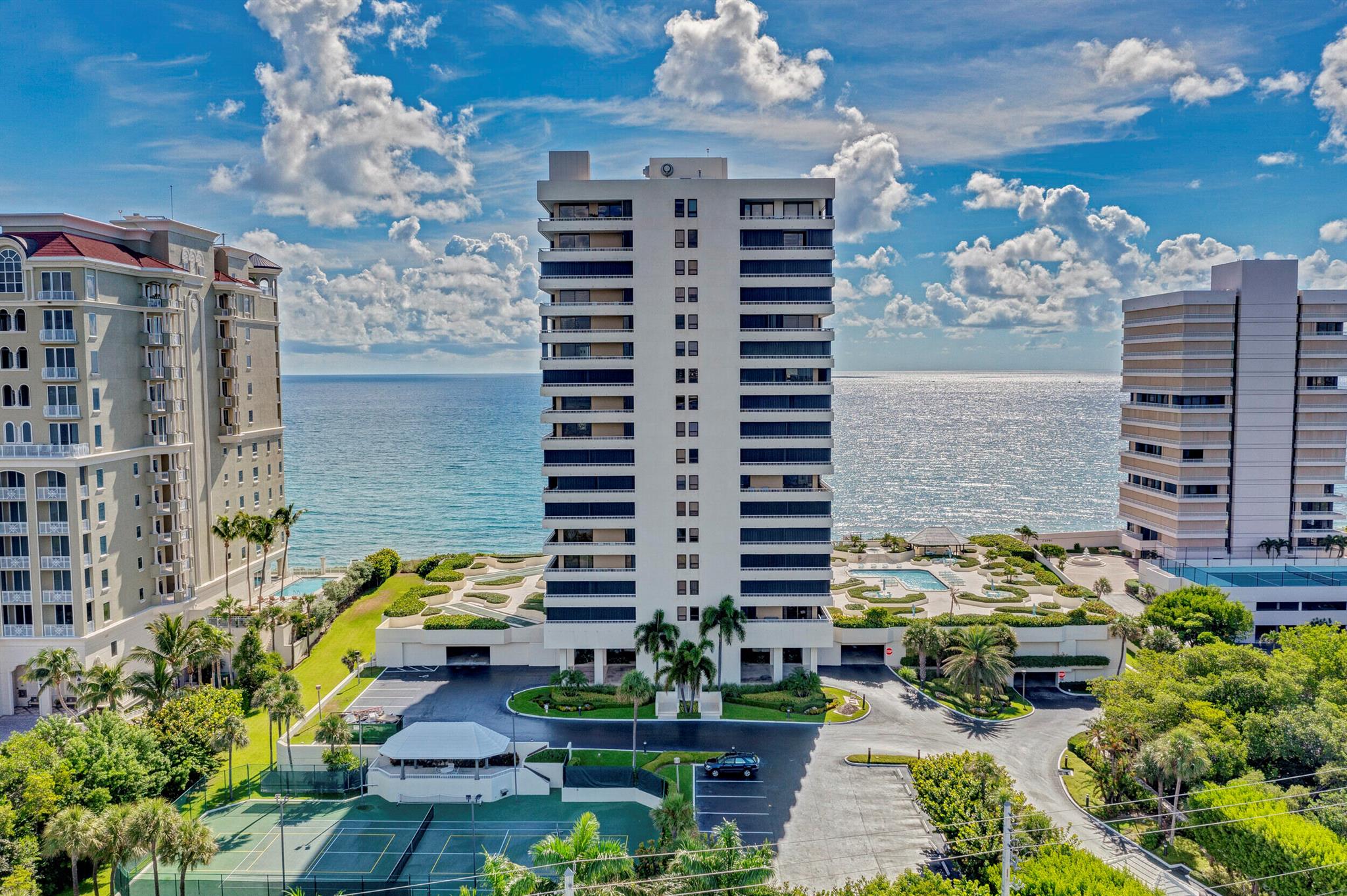 Welcome to The Reaches on Singer Island, a stunning luxury oceanfront condo offering unparalleled elegance and comfort. The Reaches boasts one of the lowest monthly association fees on the island, making it a smart investment in luxury living.This rare 3-bedroom, 2.5-bath residence features breathtaking views of both the ocean and the Intracoastal from its expansive 45-foot balcony, accessible from all bedrooms and living areas--perfect for soaking up the sunny southern exposure. The condo has been exquisitely updated with modern finishes, including white cabinetry, quartz countertops, an arabesque backsplash, and stainless steel appliances in the open-concept kitchen. The kitchen's island offers additional storage, blending style with functionality. A custom wet bar and beautifully appliances in the open-concept kitchen. The kitchen's island offers additional storage, blending style with functionality. A custom wet bar and beautifully renovated bathrooms further elevate the space, while structural enhancements made by the owners include an additional office, pantry, and a larger laundry room for added convenience.



Oceanfront amenities include a recently renovated, state-of-the-art fitness center, a relaxing lounge with a full kitchen and bar, a billiards table, two large screen TVs&#x14;, Tennis/Pickle Ball courts, and shuffleboard. Everything you need to enjoy the best of coastal living.