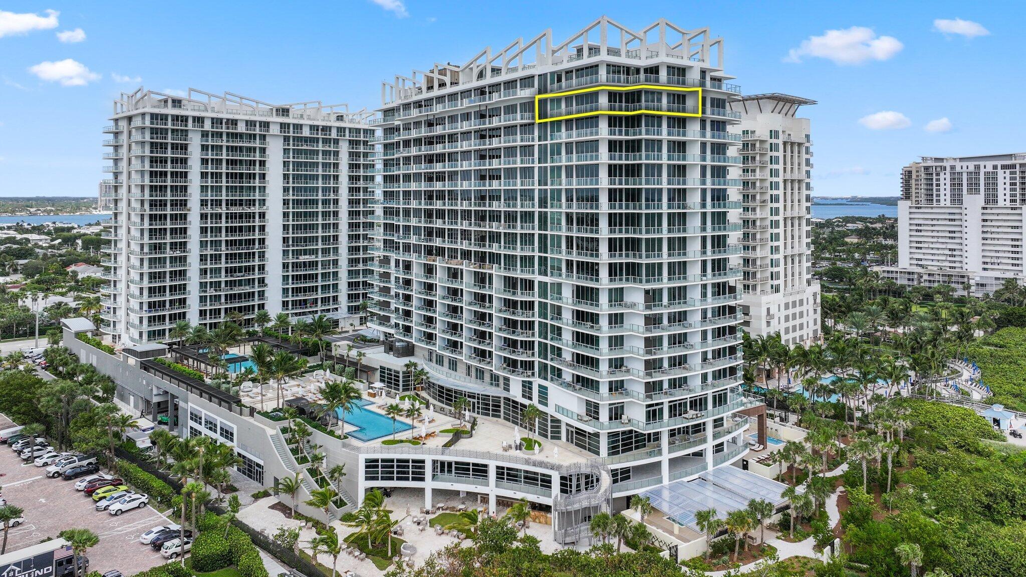 Welcome to the stunning lower penthouse at the Happiness Tower in Amrit Ocean Resort & Residences, a premier Southeast corner unit in the highly coveted AR Stack--offering the best location in the building with unobstructed, direct oceanfront views. This newly completed condo, available for the first time, boasts soaring 11-foot, 3-inch ceilings throughout the living room, bedrooms, and den, creating a light-filled, expansive atmosphere.This luxurious residence features 2 bedrooms, a den, 2.5 bathrooms, and over 2,000 square feet of beautifully designed interior space. Floor-to-ceiling windows flood the home with natural light, while the spacious 590-square-foot wrap-around balcony--accessible from both bedrooms, the den, and the living room--offers breathtaking panoramic views and the perfect setting for outdoor relaxation.

The large open-concept kitchen flows seamlessly into the living area, making it ideal for entertaining. With direct oceanfront views from the primary suite, second bedroom, living area, and den, this condo offers the ultimate beachfront living experience. The thoughtful split-bedroom layout ensures privacy, while the intelligent design maximizes comfort and functionality. Be the first to experience this unparalleled oceanfront residence!

Amrit Ocean Resort &amp; Wellness in Singer Island offers an exclusive wellness experience to both guests and condominium owners. While condo owners have access to private amenities like pools, spas, gyms, club areas, and beachfront facilities, they also have the option to join the resort's wellness program for an additional fee. This provides access to the Amrit Wellness &amp; Spa, which spans over 103,000 square feet and incorporates a blend of European, Chinese, and Ayurvedic traditions.

Signature offerings include:

Hydrothermal water therapy circuits
South Florida's first luxury hammam
Specialized therapies like flotation therapy, hyperbaric oxygen therapy, and sound bath therapy
Personalized wellness assessments and Ayurvedic consultations to help create a tailored health roadmap.
The resort also features high-end fitness options like a state-of-the-art cardio studio, yoga, and meditation spaces. For dining, Amrit's restaurants are curated with wellness in mind, with options like TULA, a wellness-focused restaurant, and AYRE, a vegan-only venue directed by Executive Chef Simon Apollonio.