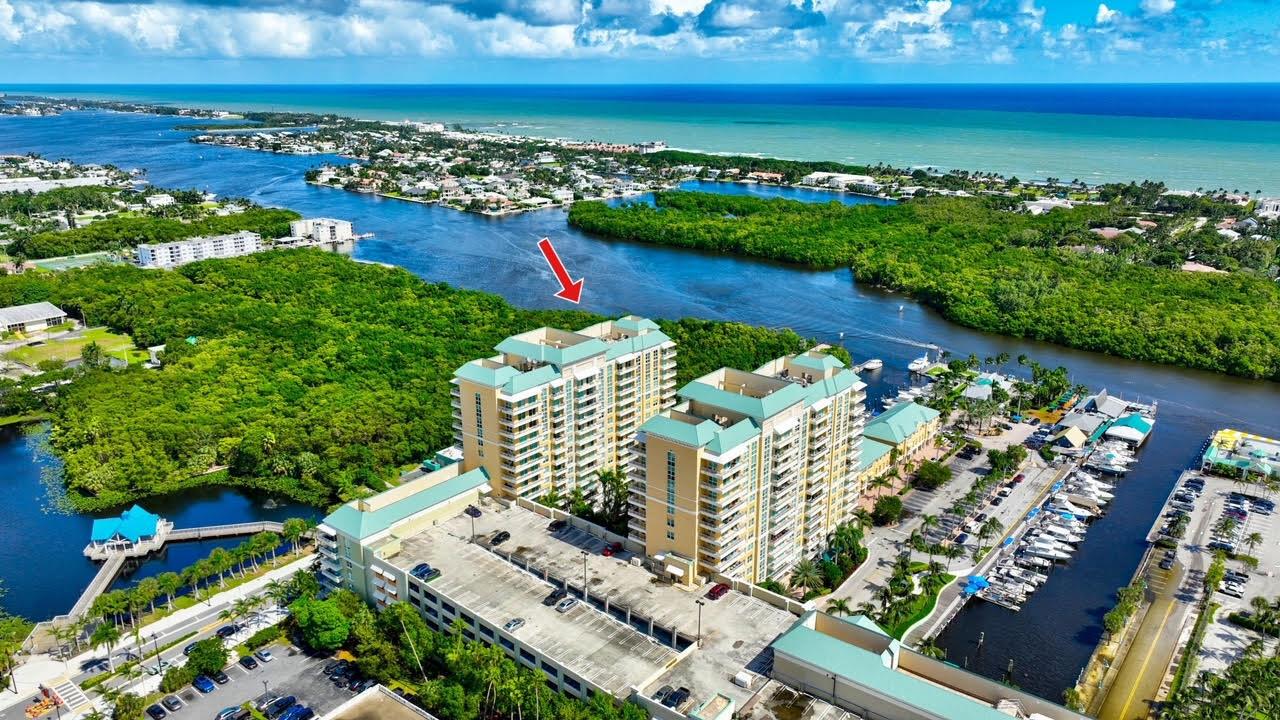 UNBELIEVABLE INTRACOASTAL AND OCEAN VIEWS! AMAZING PRICE FOR THIS NEWLY REMODELED, EXTREMELY RARE, 12th FLOOR CONDO WITH HIGH-END FINISHINGS. ALL AGES, RENTAL AND PET FRIENDLY. The unit was gutted and COMPLETELY renovated in 2023 with high-end finishes, appliances and new HVAC and water heater! Only owner occupied and rarely used. Kitchen has been opened up and lengthened, boasting a sit down peninsula island comfortably seating 4 and more countertop space to cook and entertain. The Kitchen is home to white double shaker, soft close cabinets, glacier white quartz and beautiful white Cafe appliances with custom gold hardware. As you can see, the sellers spared no expense. Everything was meticulously thought out for comfort and high end appeal, from the extension of the kitchen, Emtek door knobs, and white fireclay sink, to the white distressed plank porcelain tile floors, gorgeous beveled glass backsplash and Serena and Lily wallpaper. There is ample closet space with walk ins in both bedrooms along with two full size linen closets and a laundry closet with smart LG w/d. 
High level units with these views are hard to come by! This 12th floor unit is located in building one, has 2 primary bedrooms, two full baths, is 1130 sq. ft. and faces north, only one in from intracoastal corner unit making for one of the best views around! Sit on your sizable balcony, relax and soak in that view! Unit has TONS of natural light from the huge, floor to ceiling impact sliders and windows all dressed with motorized, remote shades.
The complex is across from the Marina and boasts a fantastic resort style pool and hot tub area with plenty of palm trees, lounge chairs, cabanas, tables and seating area with fire pit. Marina Village also has a movie theatre room, Billiard room, business center, fitness center with new saunas and beautifully updated clubhouse room with kitchen area. Building has 24-hour security with front desk concierge, is fob access only and parking garage is gated. Unit comes with a garage parking space. Marina Village has a marina, is all ages, pet friendly, very well maintained, financially healthy &amp; there has never been a special assessment and none upcoming, which is a huge plus! 
The building is located within walking distance to many establishments including but not limited to, marina, charter boats, jet ski rentals, cafe, hair salon, Pilates studio, and of course, the famous waterfront restaurants Two Georges and Banana Boat, however, due to where the unit is situated you are far enough away facing the opposite direction from all the hustle &amp; bustle. There is also a dog park for your furbabies and a walk up pier across the street where you can fish and enjoy the salt air. Walk or ride your bike right over the bridge and take a dip in the ocean! 
Already a sweet spot, this area has been taking off! If you are looking for that WOW factor.... THIS IS IT! Be the envy of all your friends and family! There is also great rental income potential, especially due the unit's location, views, and superior interior coastal luxury vibe. Call today! One of the owners is a Florida licensed real estate broker-associate.