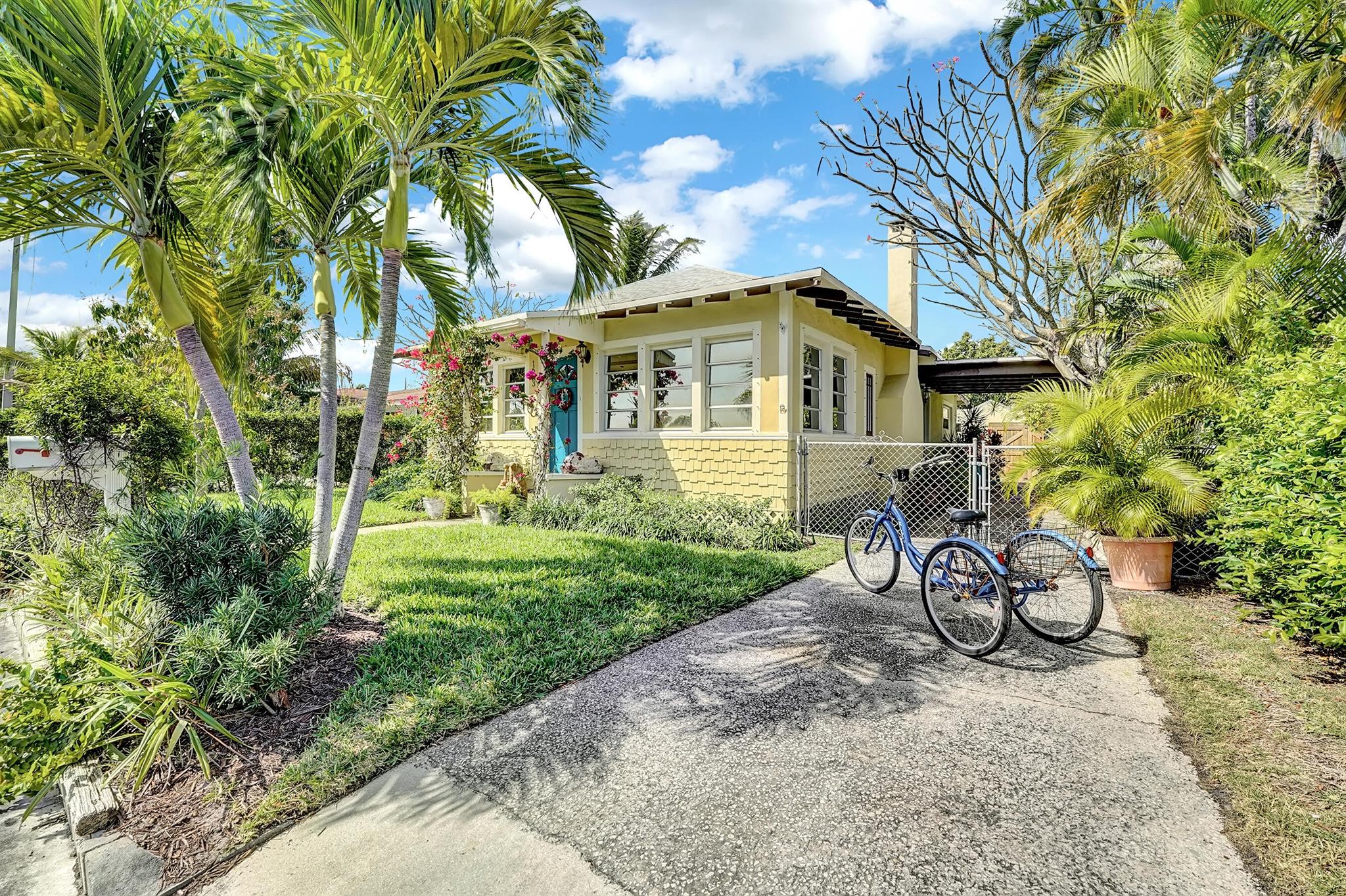 Charming 1924 Lake Worth Beach Cottage: A Perfect Blend of Historic Elegance and Modern Comfort.Welcome to this enchanting 1924 Lake Worth Beach cottage, where timeless charm meets contemporary living. Nestled in the highly coveted Eden Place neighborhood, this home has been lovingly updated and features 3 spacious bedrooms and 2 stylish bathrooms, showcasing Dade Pine wood floors and detailed architectural finishes that will captivate discerning buyers seeking a truly unique residence.Step into the heart of the home--the kitchen-- equipped with elegant shaker-style cabinetry, top-of-the-line appliances, and generous storage space. A convenient built-in desk/workspace adds functionality, making meal prep and organization a breeze.The expansive main living area is a showstopper, highlighted by the original coral stone wood-burning fireplace and a chic built-in bar, creating an inviting space perfect for entertaining family and friends.

Both bathrooms have been thoughtfully renovated to preserve the home's vintage character while providing modern amenities. With a newer roof (2020) and protection for all windows and doors, you can enjoy peace of mind during any weather.

Set on a tropically landscaped lot, this property features covered outdoor seating, ideal for morning coffees or evening relaxation. A detached garage offers versatile storage solutions, enhancing the home's functionality.

Situated within close proximity to vibrant downtown Lake Worth, you'll have easy access to eclectic shopping, diverse dining options, lively festivals, the pier and pristines beaches. This historic gem invites you to embrace a lifestyle reminiscent of a perpetual vacation in paradise.

Don't miss your opportunity to call this beautiful home your own&#x14;schedule a viewing today and discover the magic of Lake Worth Beach living!