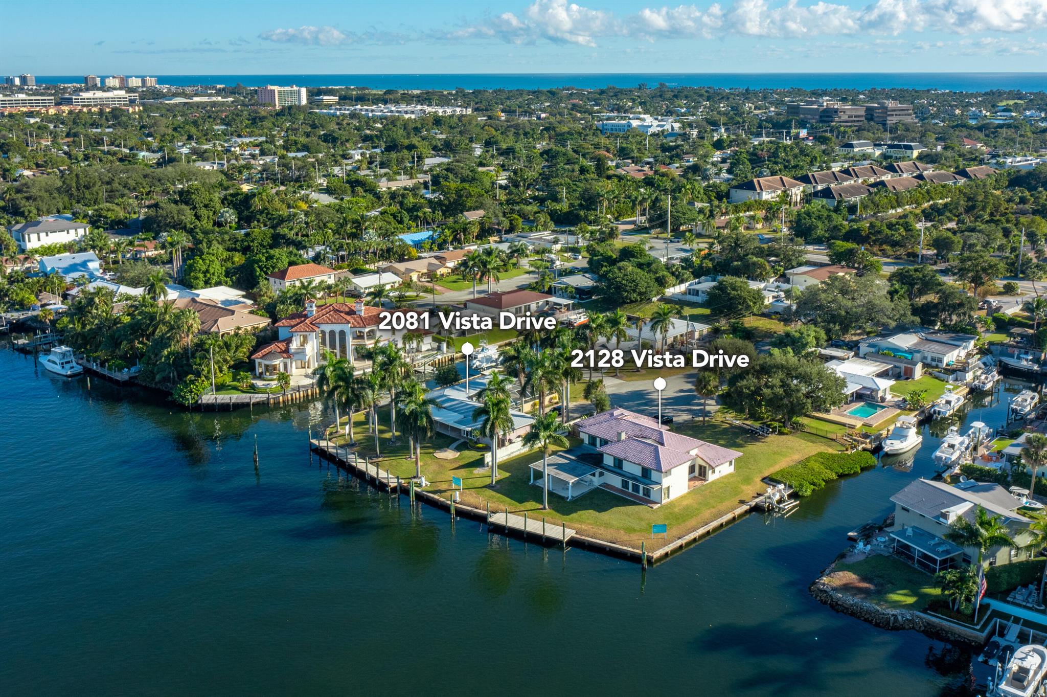 Mega Yacht Dream Property! Calling all boating enthusiasts--bring all your water toys! This is your chance to own a stunning deepwater property directly on the Intracoastal and canal. With a rare opportunity to secure one of the largest waterfronts in all of Palm Beach County, this prime real estate boasts just over 260 feet of bulkhead. Deepwater, perfect for mega yachts, sport fisherman's and center consoles with no wake zones for peaceful navigation. 15 minutes to Palm Beach and Jupiter Inlets, offering easy access to the best fishing grounds, scuba and the Bahamas. Waterfront of this magnitude does not come on the market often.  Combined Potential: ** Purchase both adjacent properties for a remarkable **560 feet of waterfront** on a point lot. Build Your Dream Mega Mansion:**