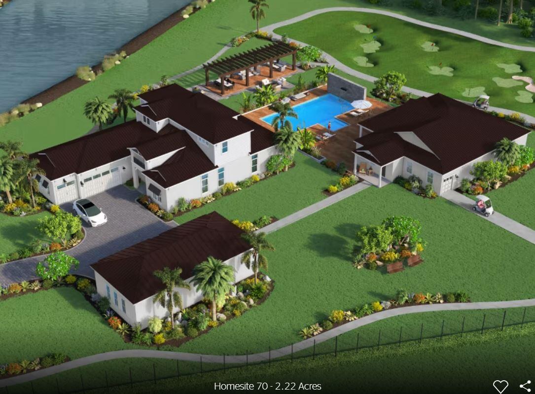 New Construction in Jupiter on over 2 Acres.  This property features a main home plus an additional guest quarters and detached garage.  The home has been adorned with top of the line designer finishes.  Estimated completion Summer of 2025.