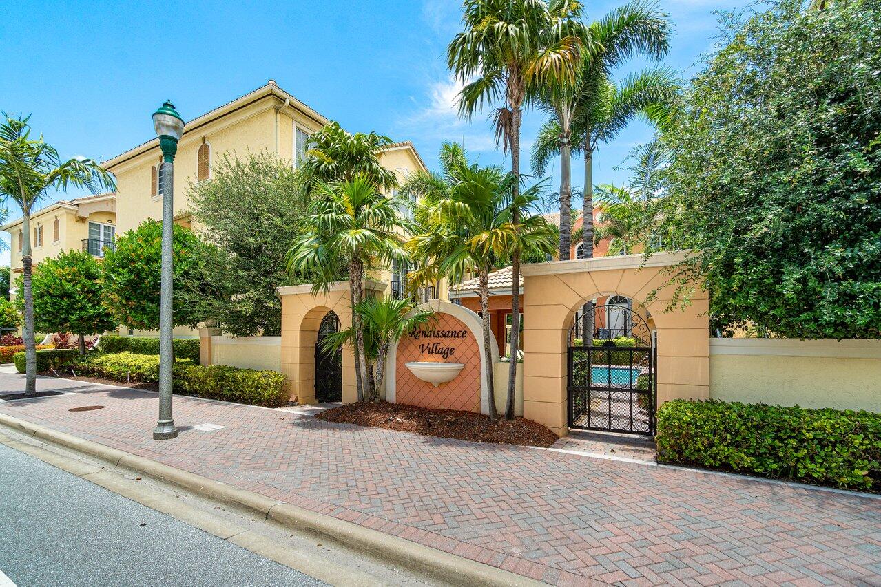 A+ location for This Spacious 3 bed, 3.5 bath, 2 car garage townhome in Renaissance Village. This boutique community offers  a quiet oasis just steps to Atlantic Avenue. 20 unit's total. Beautiful community pool. Tile/ wood throughout. Master Bedroom Suite has vaulted ceiling with large duel walk-in closets. Pets Welcome! !