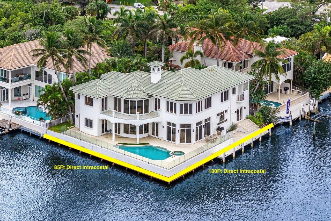 Privately Gated Waterfront Estate with Unmatched Intracoastal ViewsNestled on an oversized point lot, this extraordinary estate boasts sweeping, unobstructed Intracoastal views across a stunning 600-foot-wide expanse. A dream for boating enthusiasts, the property features 85 feet of direct Intracoastal frontage and an additional 100 feet along the canal, creating a protected cove perfect for docking your yacht.Inside, the home's thoughtfully designed floor plan offers breathtaking water views from every room and bedroom. The primary suite is a serene retreat, where you can wake up to spectacular sunrises over the water each morning. This exclusive residence combines privacy, unparalleled views, and exceptional amenities, including a striking motor court and ample garage space for all your vehicles and "land toys."

Don't miss this rare opportunity to own a slice of paradise in Delray Beach. Schedule your private showing today to experience the pinnacle of waterfront living!