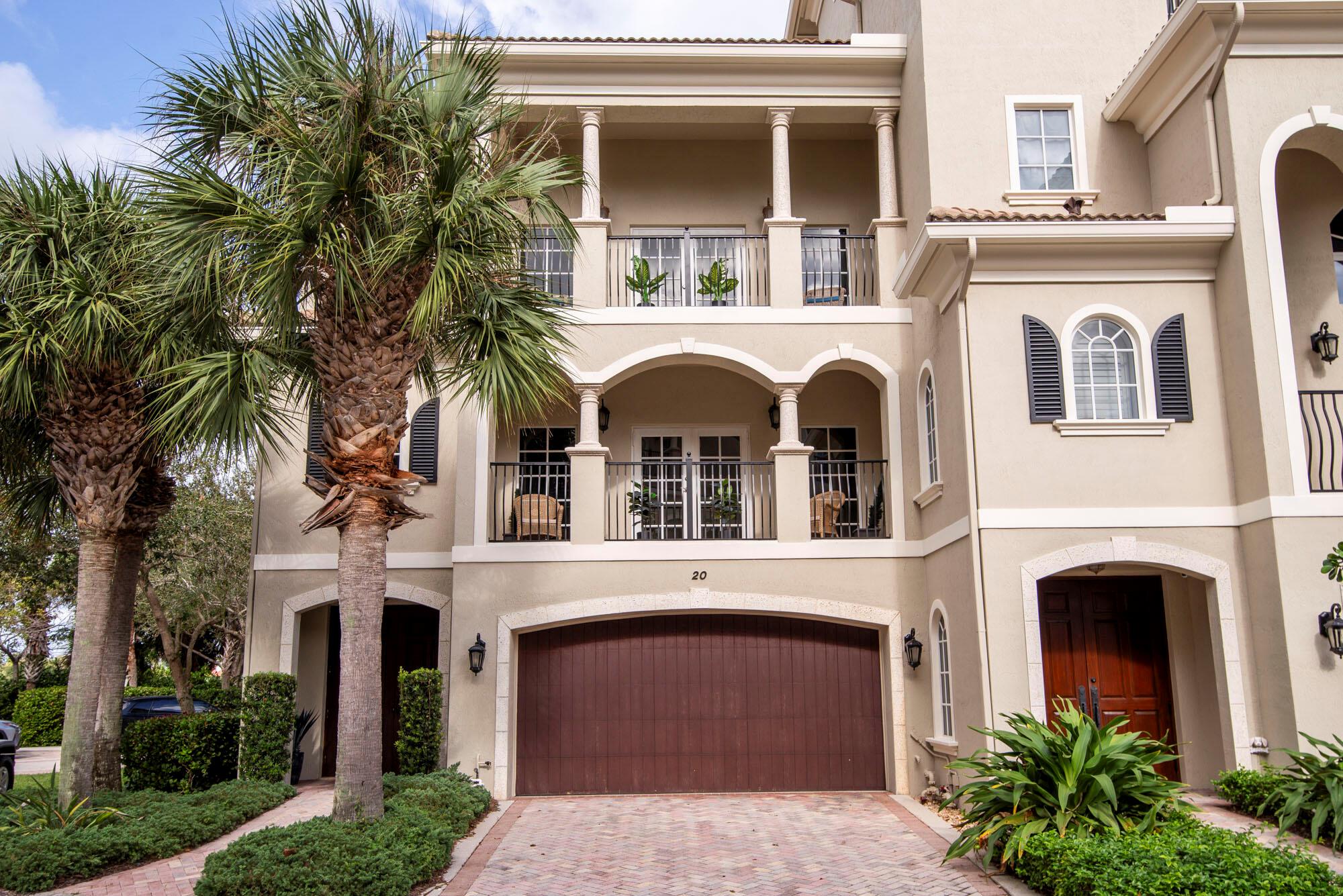 3 Bed/3.5 Bath Multi level townhome with Elevator in gated Tierra Del Sol, one of Jupiter's best-kept secrets. Perfectly situated near the Jupiter Riverwalk, Jupiter Ridge Natural Area, and just a block from Jupiter Beach, this end-unit property offers the ultimate coastal lifestyle.This beautifully designed home spans 4 stories with multiple private balconies and a stunning rooftop terrace creating the perfect spaces for outdoor relaxation.Built with luxury and durability in mind, the home showcases wood flooring, a professional-grade kitchen equipped with natural gas, impact-resistant windows, and solid CBS construction. Its Mediterranean-inspired design exudes both elegance and superior craftsmanship.