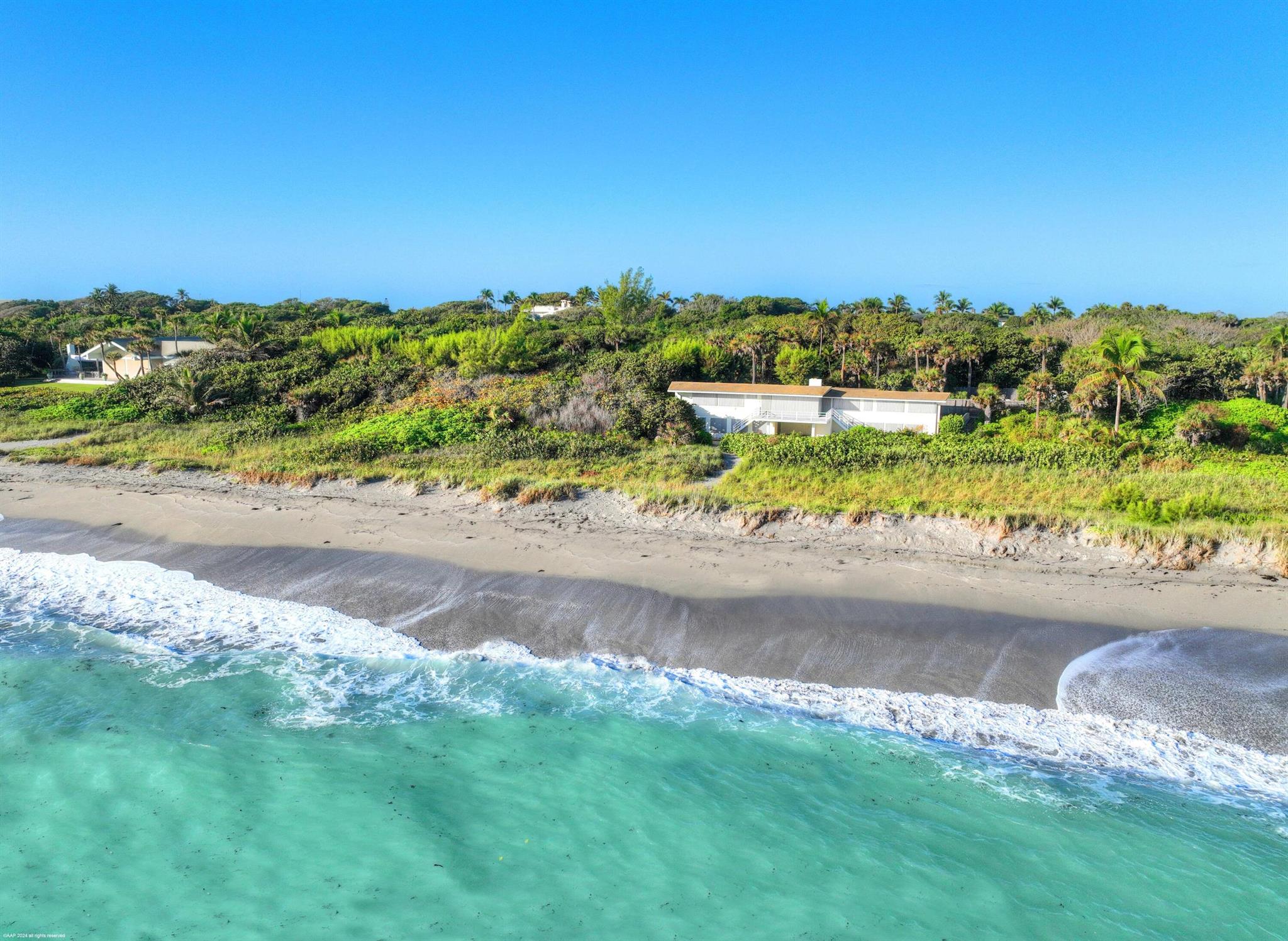 The opportunity of a lifetime to own 388' of pristine Jupiter Island oceanfront on 2.66 acres with great elevations. Enjoy the wide beach, beautiful turquoise waters, warm tropical breezes and lush dune which offers incredible privacy. The lot could support living space of approximately 12,598 sq. ft. maximum floor area. There is also the possibility of subdividing into two 1.33 acre parcels.  Lot 1 to the north would have 188' of oceanfront and support living space of  approximately 8,531 sq. ft. maximum floor area and Lot 2 to the south would have 200' of oceanfront and support living space of approximately 8,531 sq. ft. maximum floor area. All calculations are estimated and must be approved by all governmental agencies and The Town of Jupiter Island.