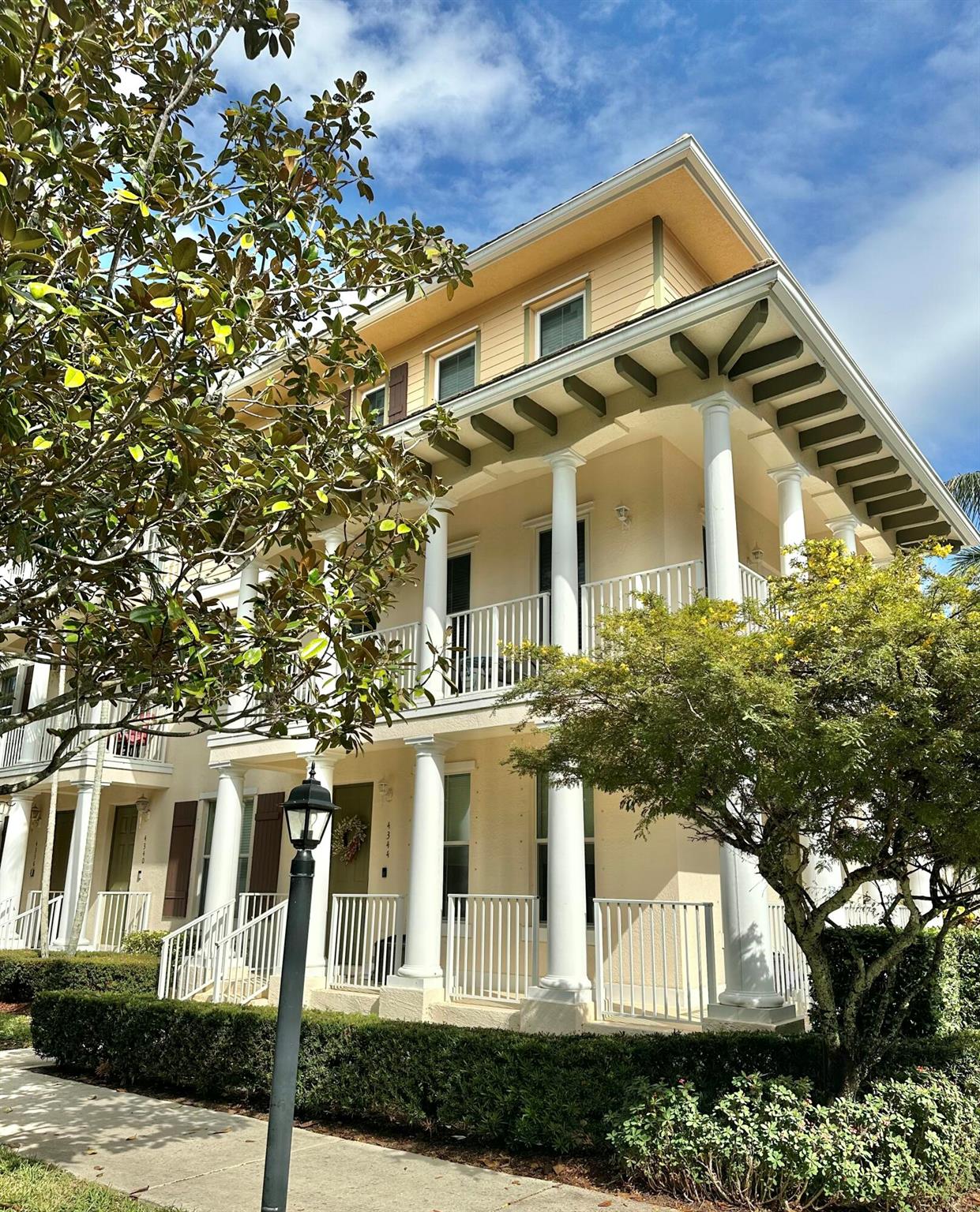 Welcome to this incredible Antigua model townhome, perfectly situated in the heart of Abacoa Town Center! With 3 spacious bedrooms, 2 full bathrooms, and 2 half bathrooms, this property offers ample space for living and entertaining.The piece de resistance is the bonus room on the first floor, perfect for  a FOURTH  bedroom,an au pair suite, mother-in-law suite, home theater, music studio, craft room, or home office - the possibilities are endless!Recent upgrades include a gourmet kitchen with sleek NAVY Samsung appliances (2023)!, wood-top counters for baking and food prep, stylish updated  1/2 bathrooms with spa-like shiplap finishes.Additional features of this fantastic townhome include- 2-car garage- Corner lot with wrap-around balconies for breathtaking sunset views - Beautiful  serene green space in front .
- Walking distance to the club and pool
- New Hurricane windows complete except small kitchen window.
Shutters for first floor
- Generator transfer panel

Don't miss out on this incredible opportunity to own a piece of paradise in Abacoa Town Center!