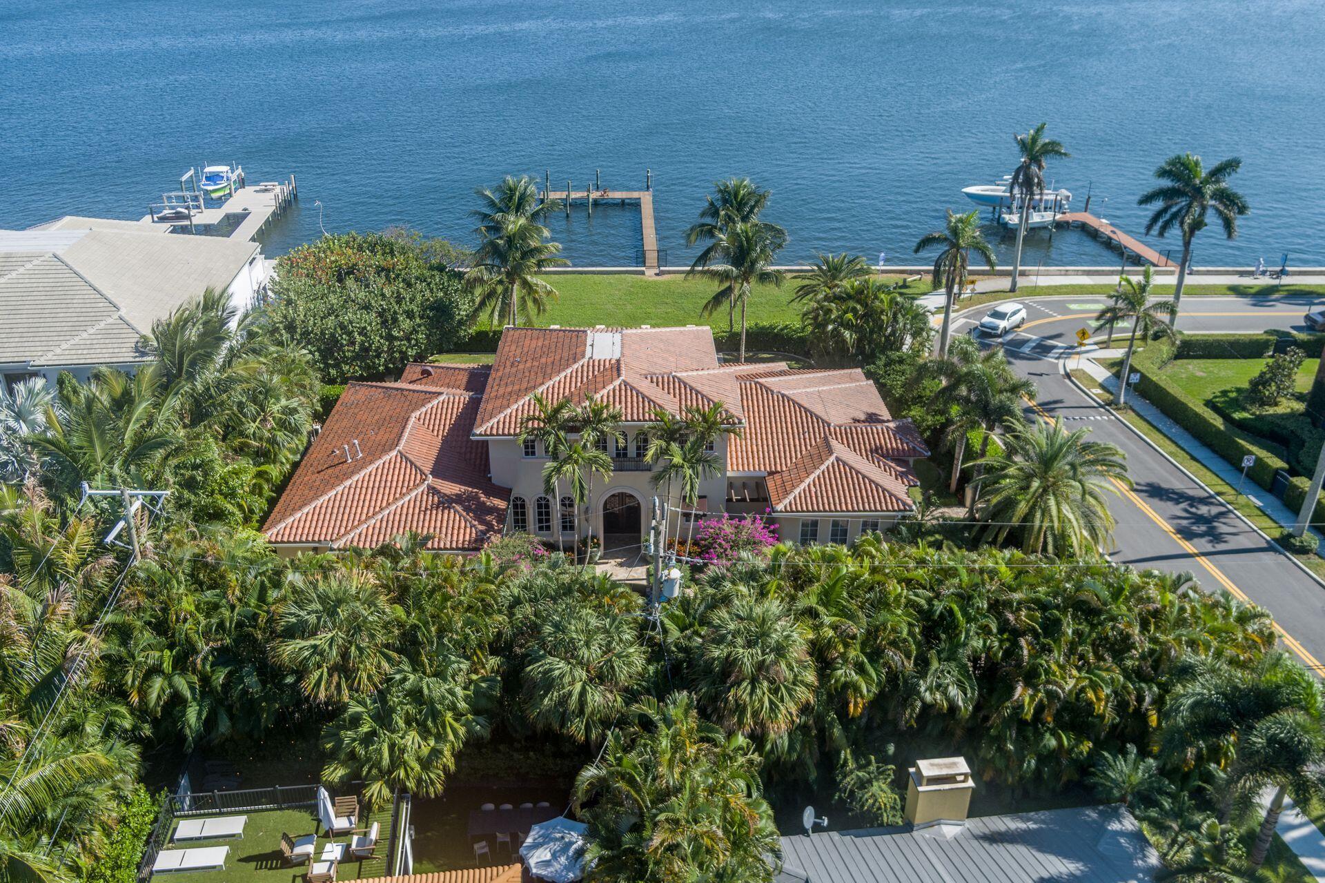 Enjoy beautiful views of the coveted Mar-a-lago Estate from this direct Intracoastal waterfront estate offering over 6000 total square feet of luxury living. Ideal for boaters, this fully-gated property boasts a newly-constructed deep water dock ideally located between the Palm Beach and Boynton Beach inlets. This 4 bedroom, 5.5 bath home offers endless custom features including volume ceilings, custom cabinetry and mill work, fully integrated Savant home automation system and an exquisite Chefs kitchen complete Subzero & Wolf appliances. The Living Room's fully-retractable impact doors embrace indoor/outdoor living and entertaining at its finest. The first floor Master Suite boasts high ceilings, his/her master baths, and designer closets. Additional features include: brand new roof, wine room, full house generator, air-conditioned 3 car finished garage, all hurricane impact windows and doors, substantial second floor balcony overlooking the Intracoastal, private heated pool and expansive covered loggia. Minutes away from Worth Ave, PBIA and beaches and the new The Park Golf Course. 

DISCLAIMER: The written and verbal information provided including but not limited to prices, measurements, square footages, lot sizes, calculations and statistics have been obtained and conveyed from third parties such as the applicable Multiple Listing Service, public records as well as other sources. All information including that produced by the Sellers or Listing Company are subject to errors, omissions or changes without notice and should be independently verified by any prospect for the purchase of a Property. The Sellers and Listing Company expressly disclaim any warranty or representation regarding all information. Prospective purchasers' use of this or any written and verbal information is acknowledgement of this disclaimer and that Prospects shall perform their own due diligence. Prospective purchasers shall not rely on any written or verbal information provided when entering a contract for sale and purchase. Some affiliations may not be applicable to certain geographic areas. Copyright 2023 Listing Company. All Rights Reserved.