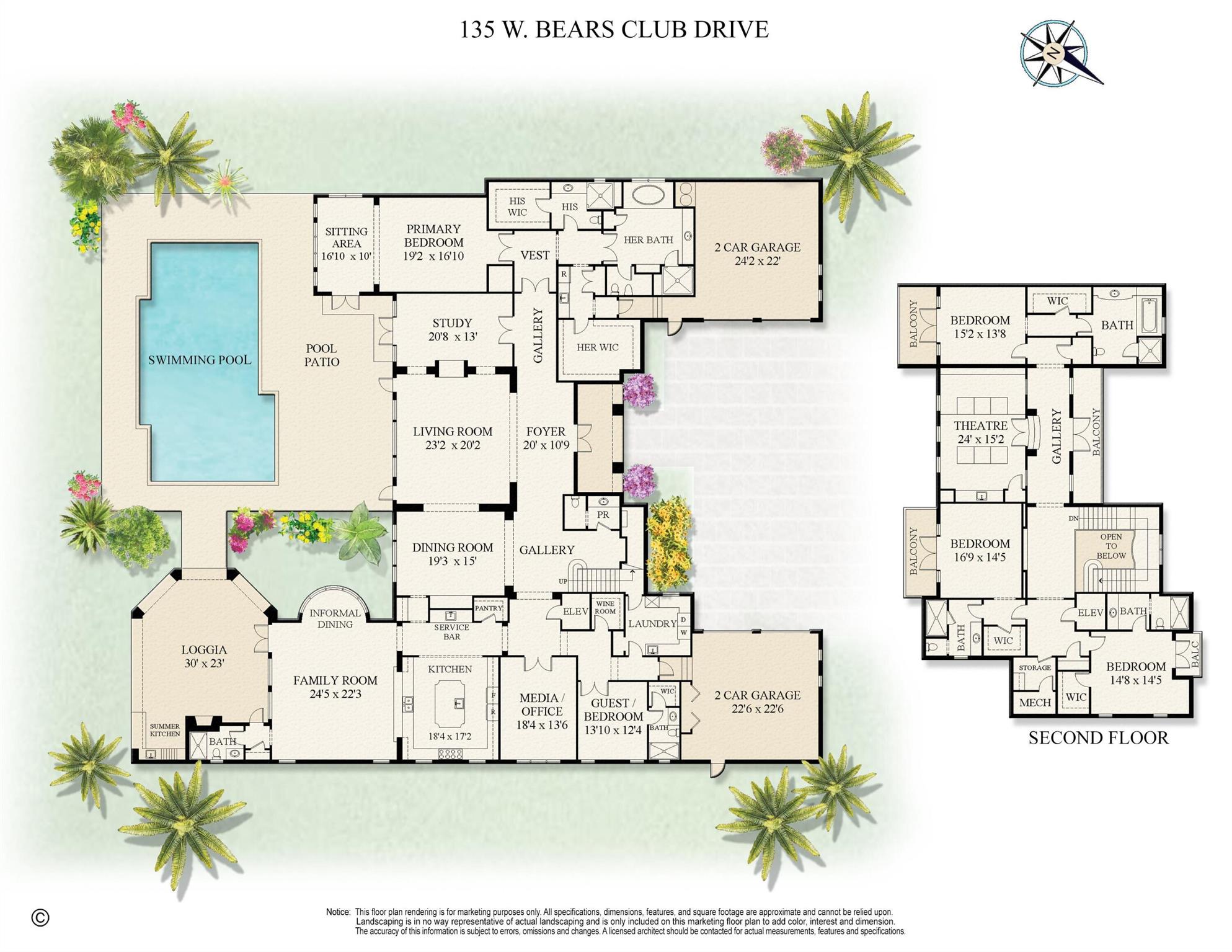 Image to showcase the property located at 135 W Bears Club Drive