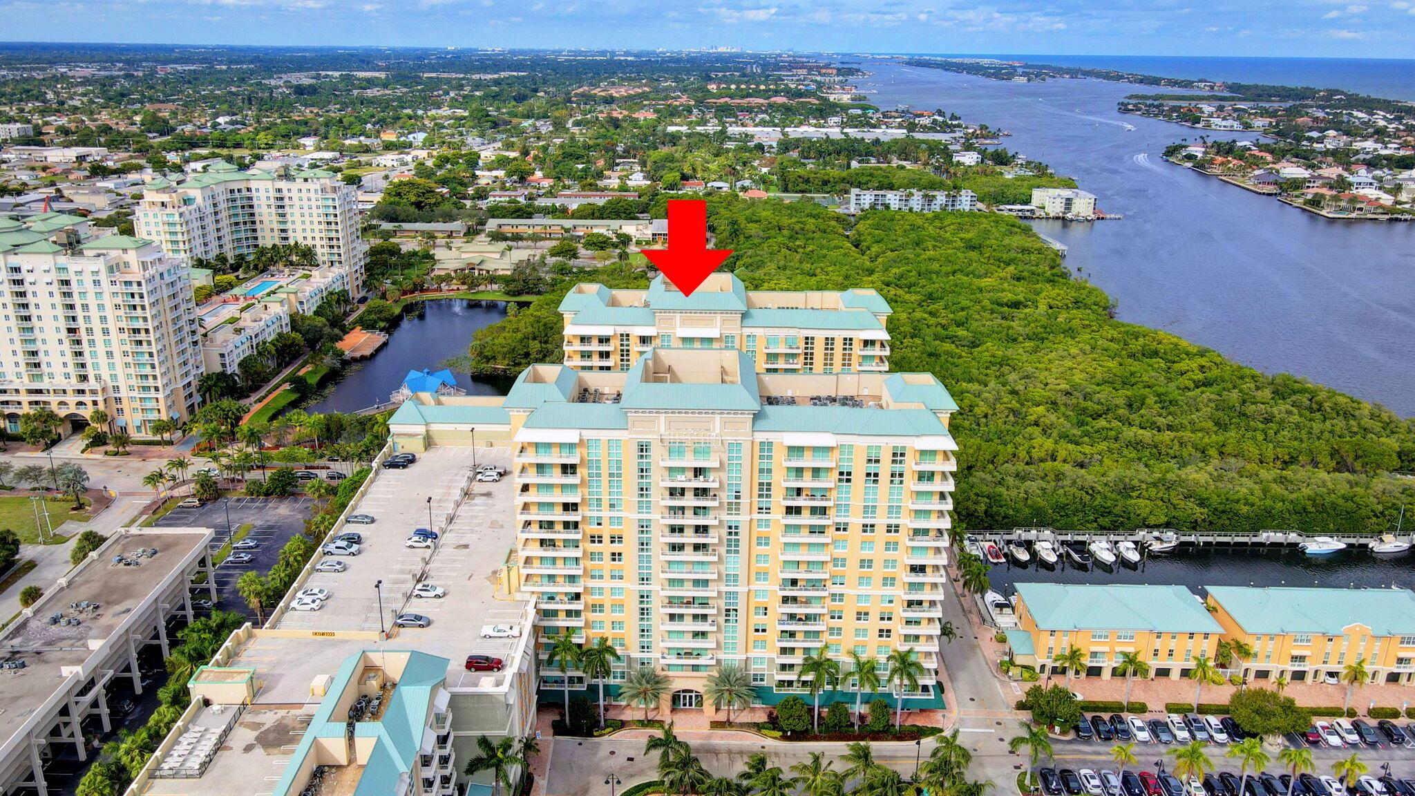 This Two Bedroom & Two Bath Split Master condominium is offered fully furnished/turnkey--Just a 1/2 mile to the Beach, 24-hour security, & Secured garage parking--Ocean, Marina, Intracoastal, Preserve, & Pool Views from the balcony. Modern Fitness center, Heated Resort Style Pool, Business Center, & Movie Theater Room are included with the building amenities! Waterfront Restaurants on premises of the privately owned marina (slips range from 28 to 50 ft LOA and a 5-foot controlling depth).  Unit located 5 miles North of famous Atlantic Avenue on Ocean/A1A. Walking distance to the downtown.