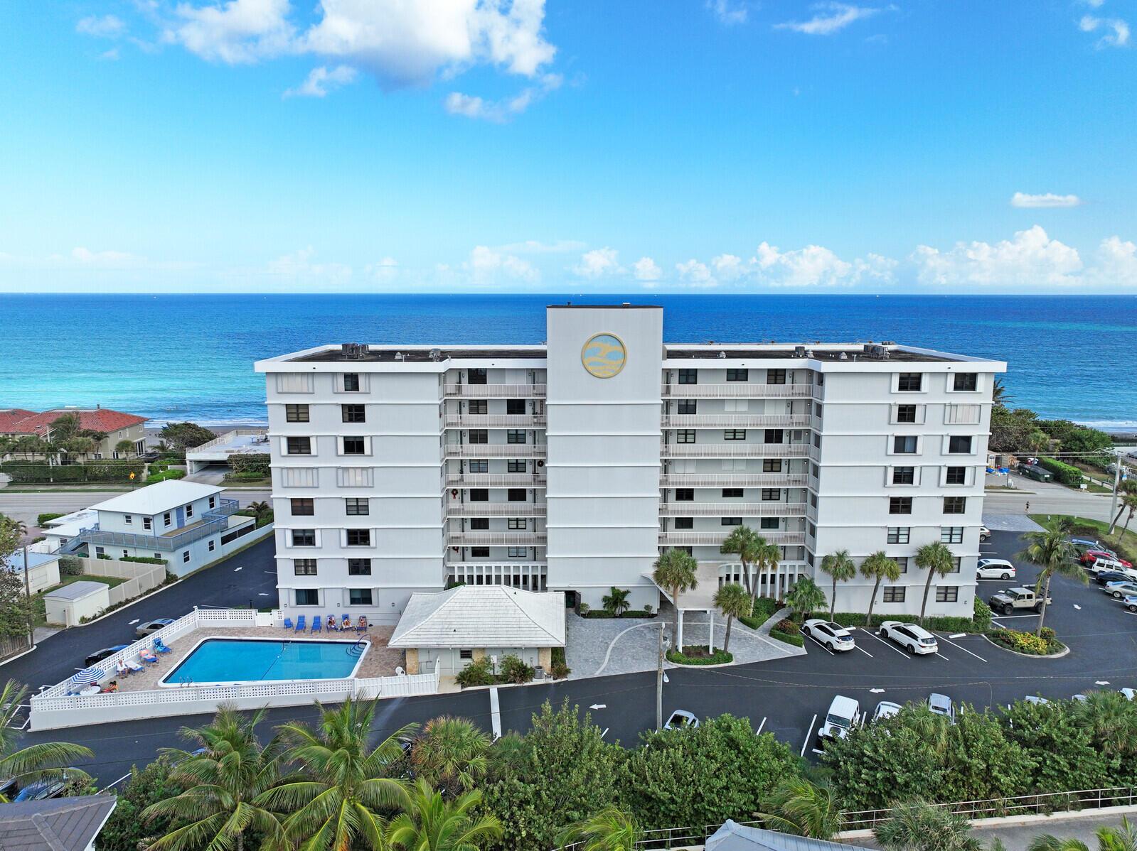 This gorgeous coastal retreat offers an unbeatable combination of luxury, space, and location in the heart of Juno Beach. With expansive ocean views, the open floorplan seamlessly blends modern coastal design with functionality. The custom kitchen is a true showstopper, featuring a massive island, sleek quartz countertops, and stainless steel appliances. Herringbone wood tile flooring flows effortlessly through every room, adding a touch of elegance. Custom closets and meticulously designed bathroom cabinets enhance both style and storage. The bathrooms offer high-end finishes, including frameless shower doors, for a spa-like experience. This property has great walk-ability to restaurants, shops, the Juno Beach Pier and much more! Milestone inspection was completed and passed!