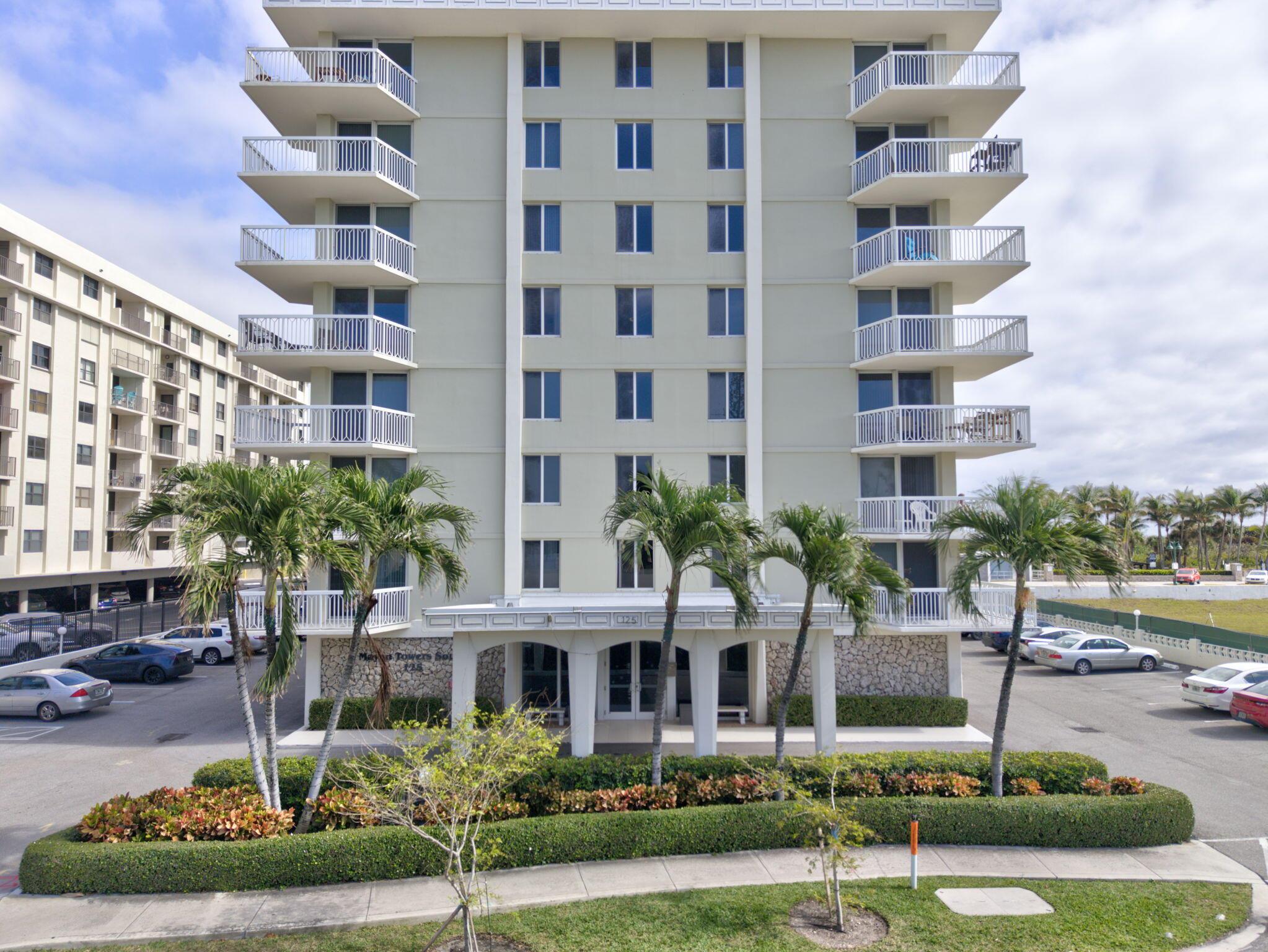 Deeded carport space comes with unit. Spacious 2-bedroom, 2-bathroom apartment with balcony and ocean view. Enjoy private beach access and spectacular ocean views, along with, heated pool, outdoor showers, BBQ facilities, saunas, and pool house. Close to various dining options, shops, and PB International Airport. A/C unit only 1 1/2 year old.
