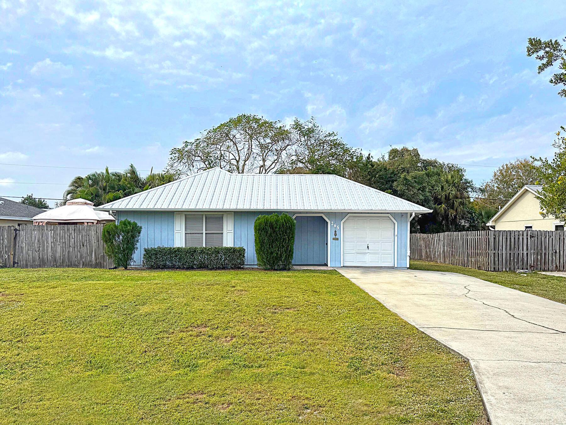 Your search is over! Whether you are a first time home buyer, retiree or an investor looking for an Air BNB. The home is move in ready! Features 3 bedroom 2 baths, New AC, Metal Roof, fenced in entertaining area off the dining room and plenty of room for your boat or RV. Centrally located, close to shopping and beaches. NO HOA! Room sizes are approx.