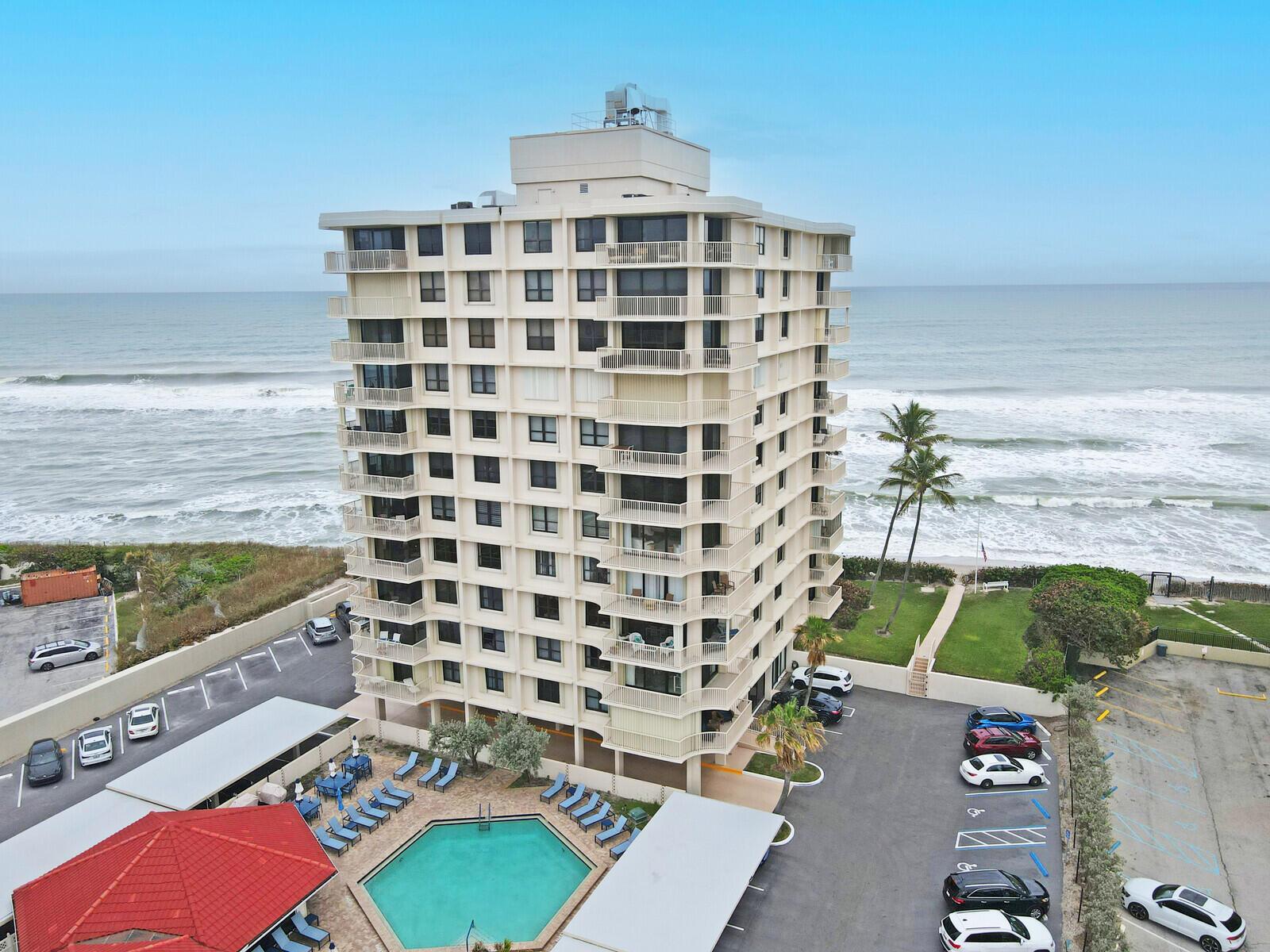 Welcome to Dunes Towers A9C located on the pristine north end of island .  Lots of sunlight & panoramic intracoastal views from 9th FL SW Corner unit. Sunrise and Sunsets. Split BR Floorplan, spacious bedrooms & all IMPACT GLASS sliding doors/windows. Soak in views from the wrap around balconies. Crown molding with backlit lighting. New blinds in Living/Dining area.  AC replaced 2023.  include private gated  beach access - walk for miles on the sand along the pristine MacArthur State Beach Park, enjoy the warm heated swimming pool and sauna, BBQ picnic area, & lovely clubhouse for resident's parties.   Fitness facility. Great location close to WPB airport & world class shopping, dining, golfing/fishing.  Furnishings negotiable. Solid reserves. Buying opportunity.