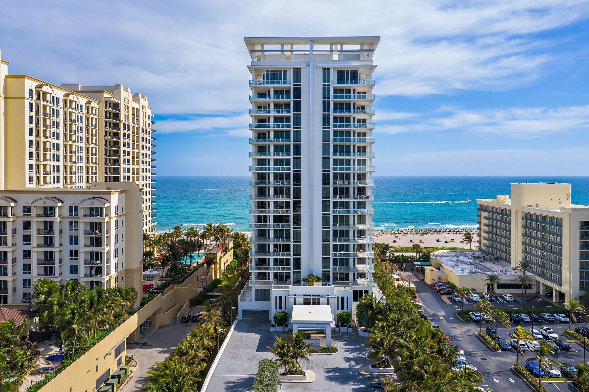 This ultra-luxury Condominium Unit with a S.W. exposure, and views of both the Intracoastal Waterway and Ocean, offers a turn-key property in a dream like setting.  Professionally decorated with a coastal palette of blues & whites, you've found your sophisticated beach home in the sky.  Vistablue, one of the finest and newest condo buildings on Singer Island, boasts the following amenities:  24/7 security at the street and in the lobby; full-time, on-site manager; pool with spa, ext. bar and BBQ area; private beach services; fitness center with movement studio; wine storage and interior bar area; community club room and lounge; and so much more.