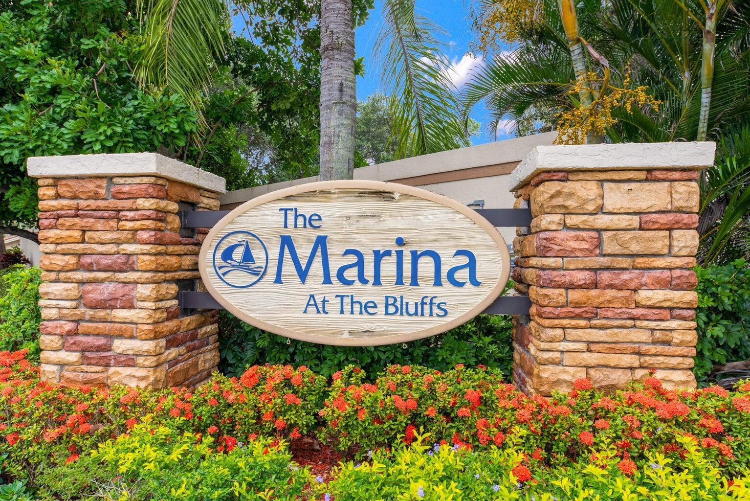 Jupiter's best kept secret ''Marina at the Bluffs'' which is located just a short distance from the big blue ocean. This 2 bed/ 2 bath condo has a renovated kitchen with granite countertops and  newer stainless steel appliances. The extended outdoor covered patio is an ideal spot to enjoy morning coffee and those beautiful sunsets in the evening. Features Include: Original Owner Updated Kitchen, Newer Appliances, Washer/Dryer, Roof Replaced 2022, Second Floor Corner Unit, Extended Covered Patio also Included are Florida's Sunrises and Sunsets free of charge. ~~ Community Offers: 4 Community Pool, 2 Tennis Courts, Bocce Ball, 2 Libraries, Picnic Tables and BBQ's Located Throughout and Bluffs Marina for those boaters ~ HOA Covers: Bldg Insurance/Cable/Water/Sewer/Roof/Lawn Care/Pet Friendly